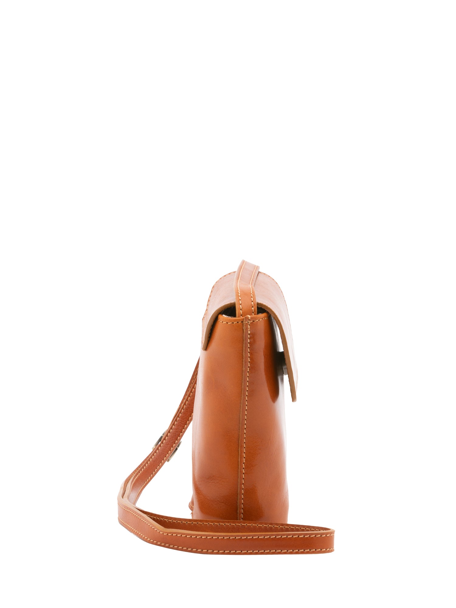 Crossbody bag I Fratelli Men Genuine leather -Marrone Cognac