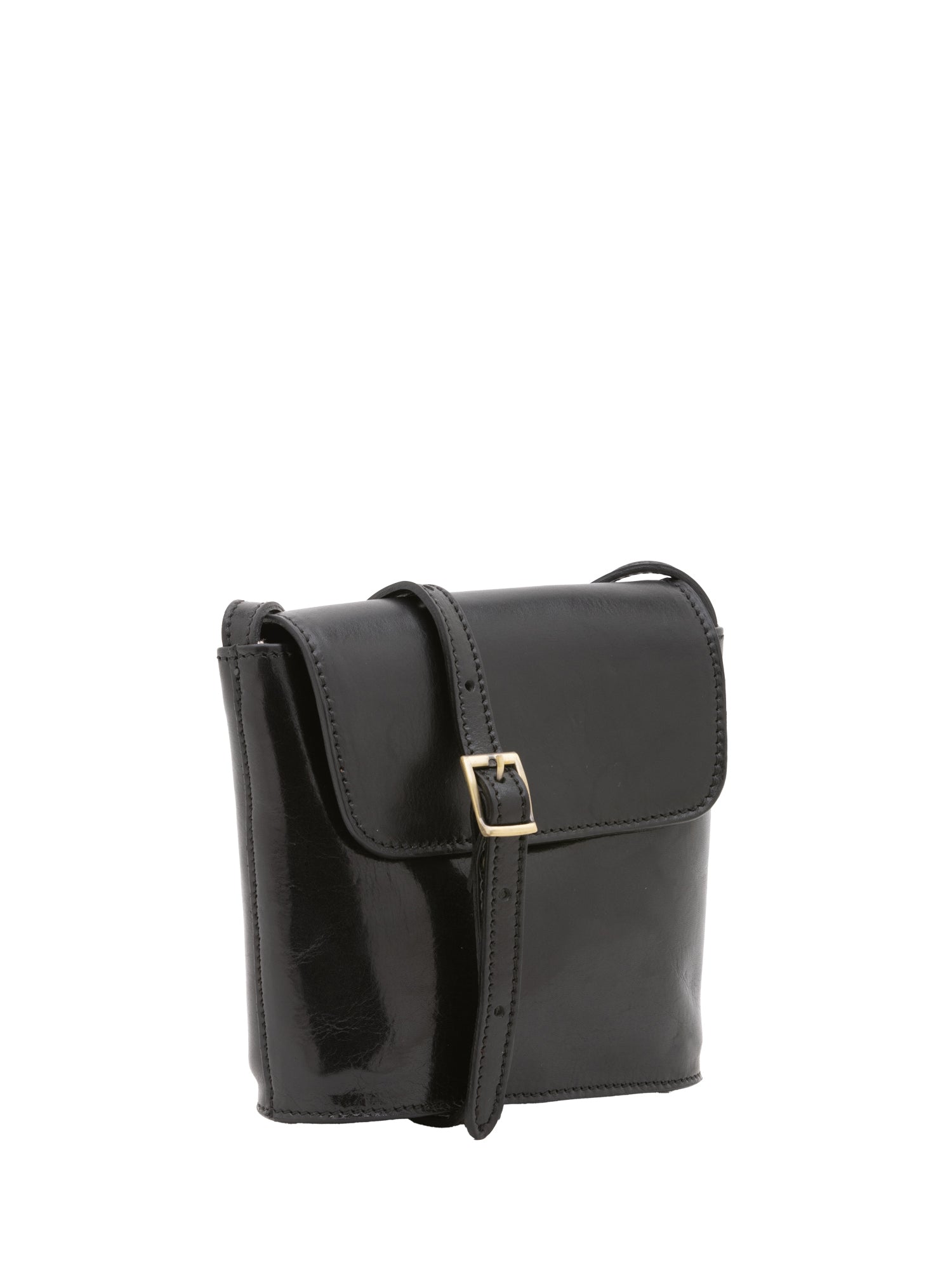 Crossbody bag I Fratelli Men Genuine leather -Marrone Nero