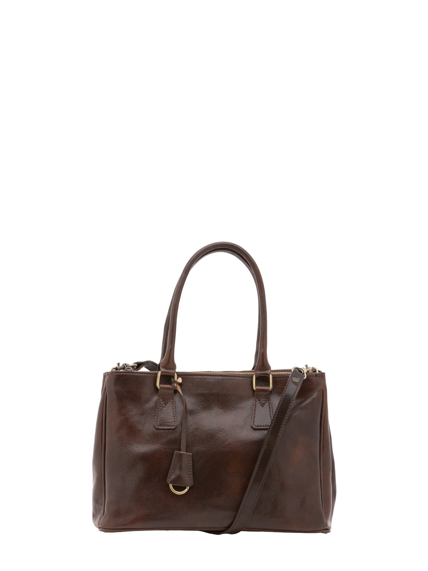 Crossbody bag I Fratelli Women Genuine leather -Marrone Testa di moro