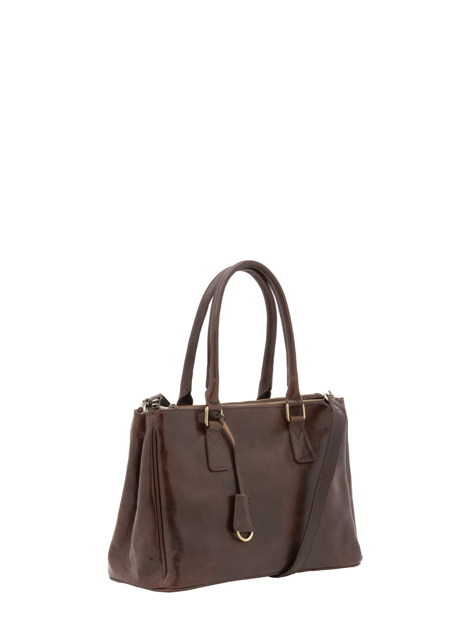 Crossbody bag I Fratelli Women Genuine leather -Marrone Testa di moro