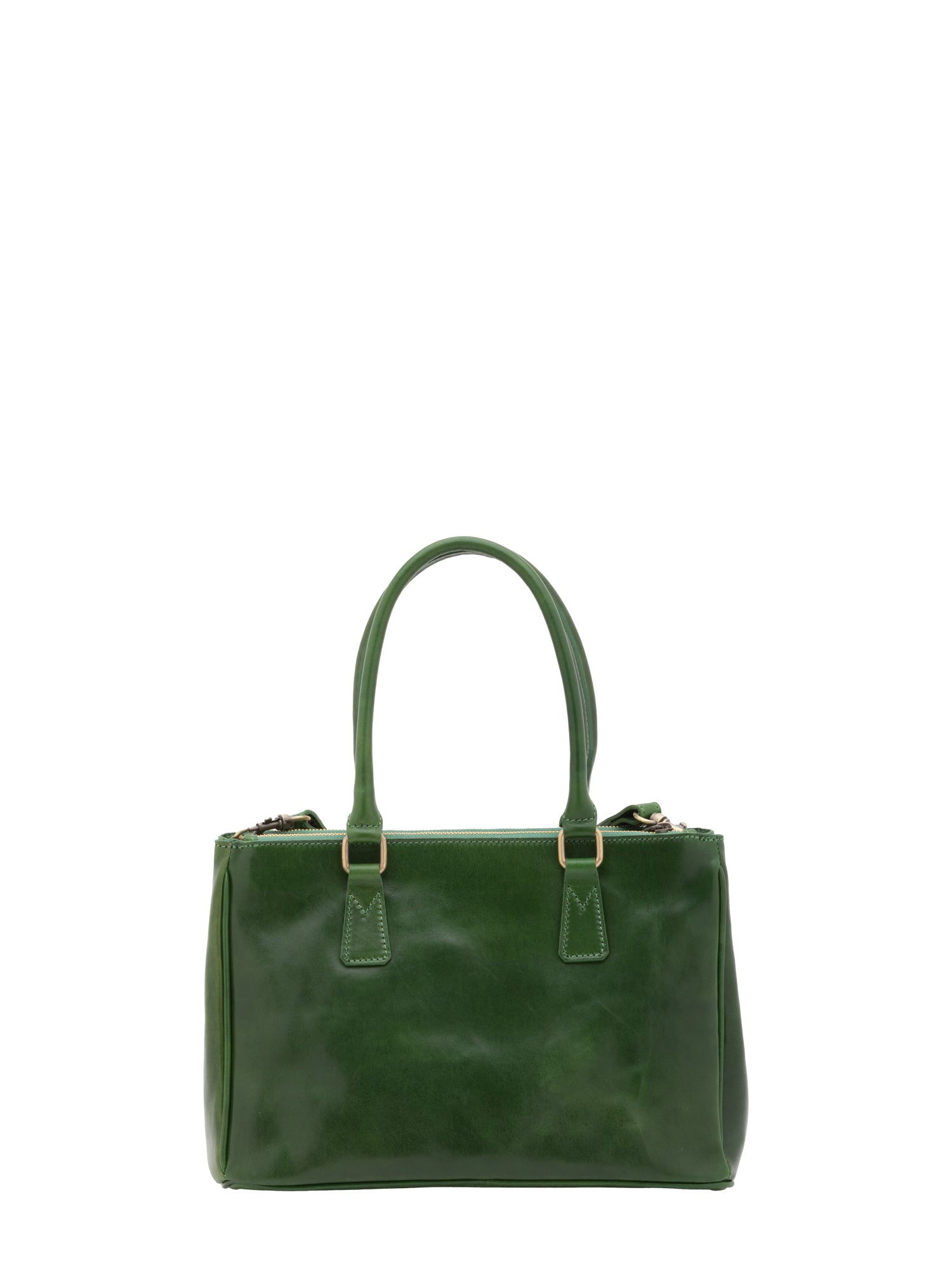 Crossbody bag I Fratelli Women Genuine leather -Marrone Verde