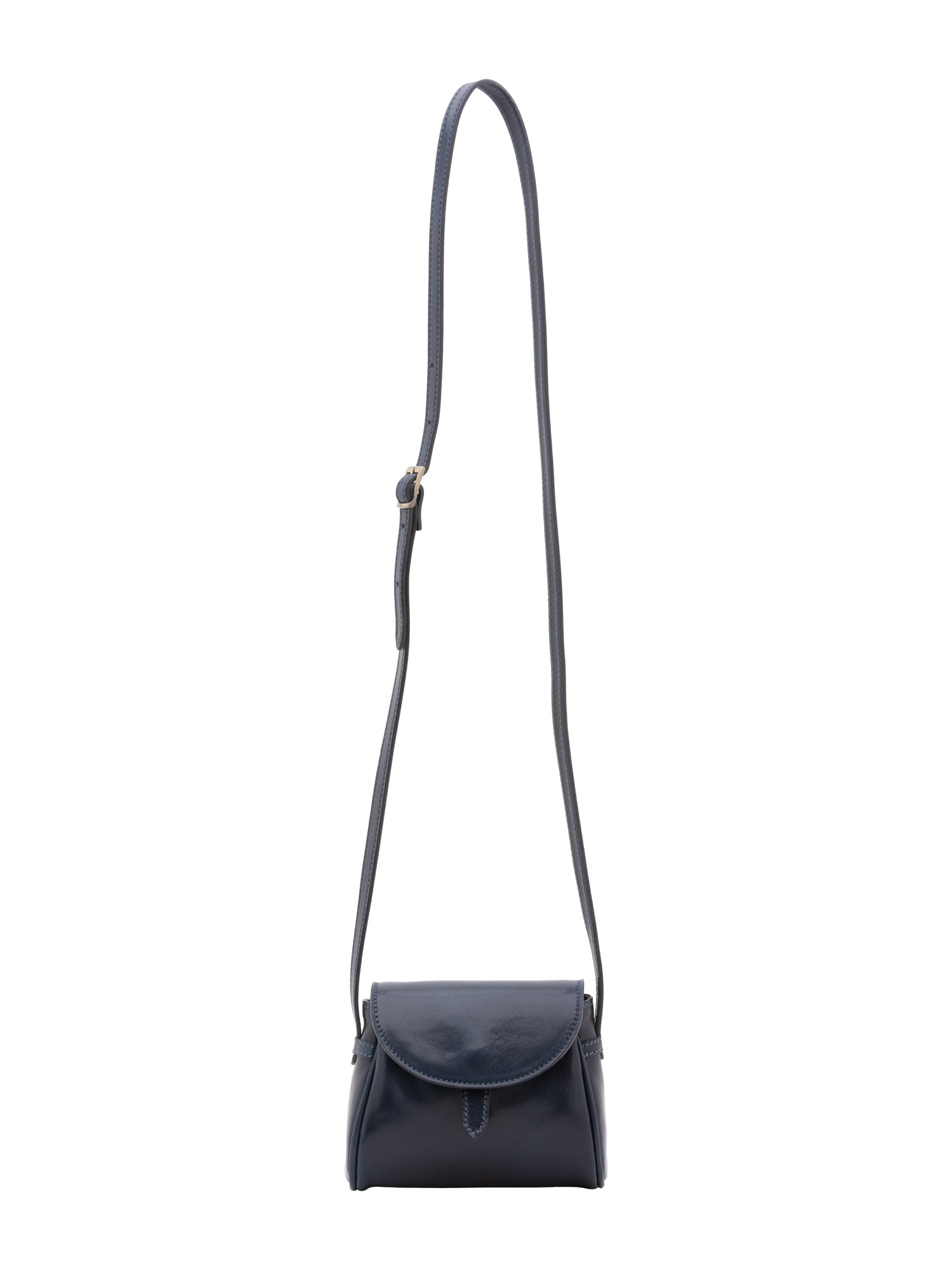 Crossbody bag I Fratelli Women Genuine leather -Cognac Blu