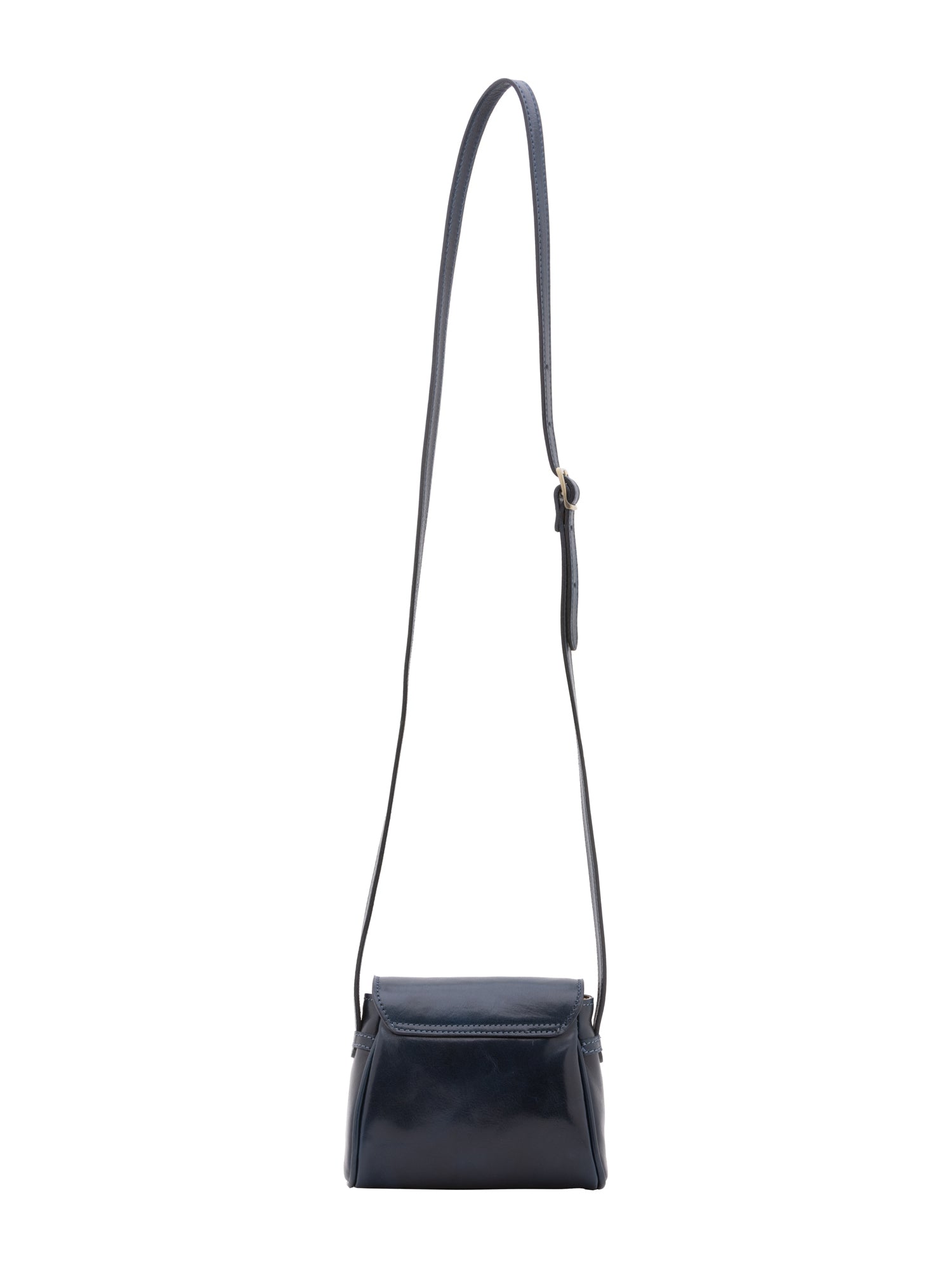 Crossbody bag I Fratelli Women Genuine leather -Cognac Blu