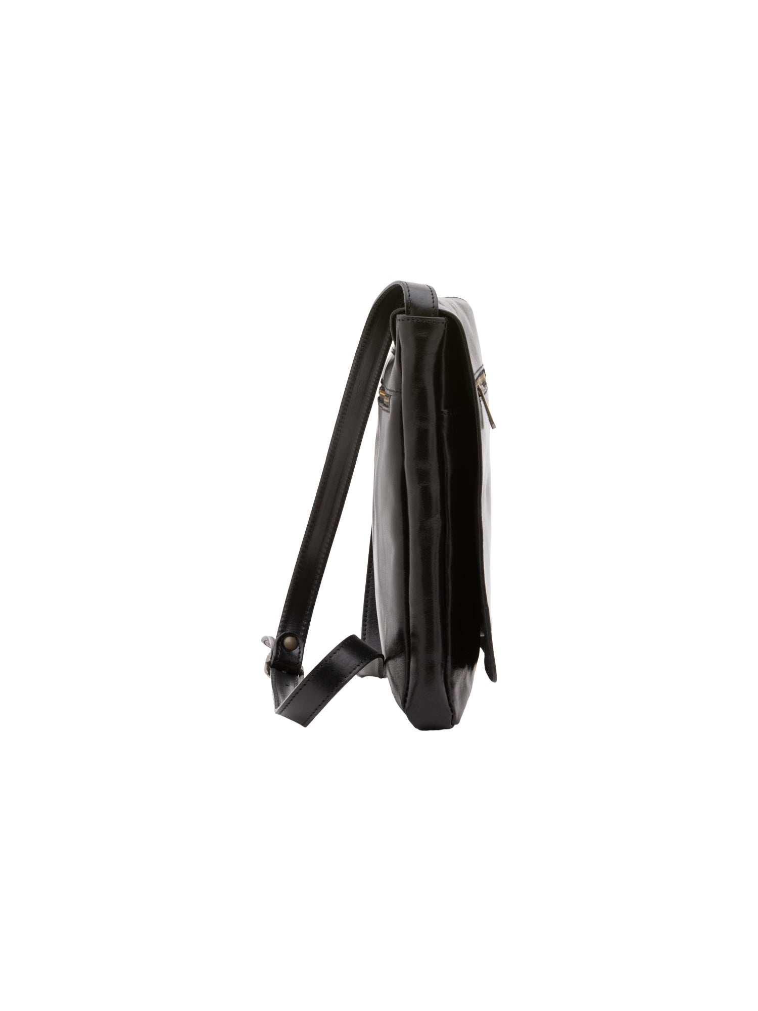Crossbody bag I Fratelli Men Genuine leather -Nero Nero
