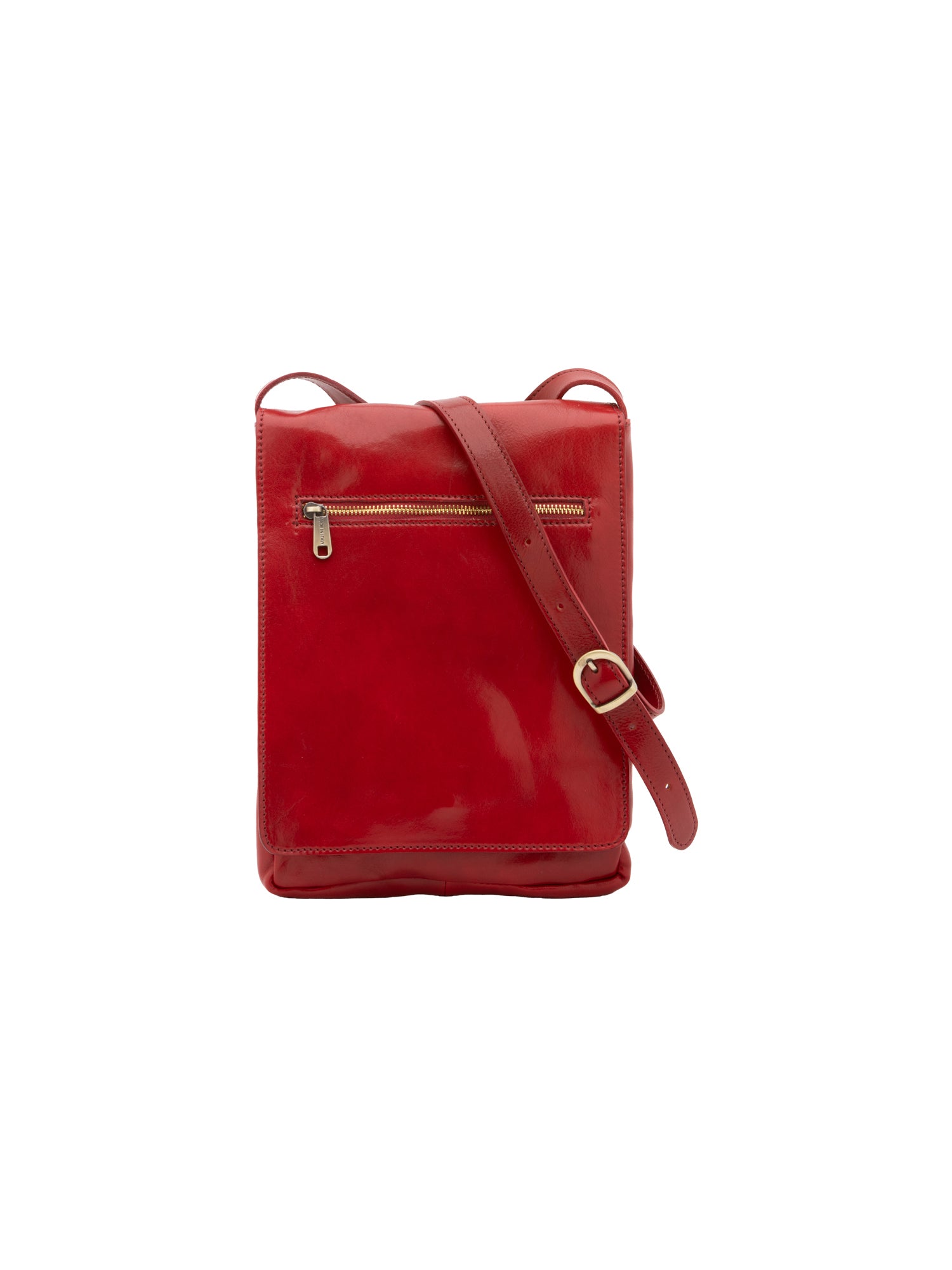 Crossbody bag I Fratelli Men Genuine leather -Nero Rosso