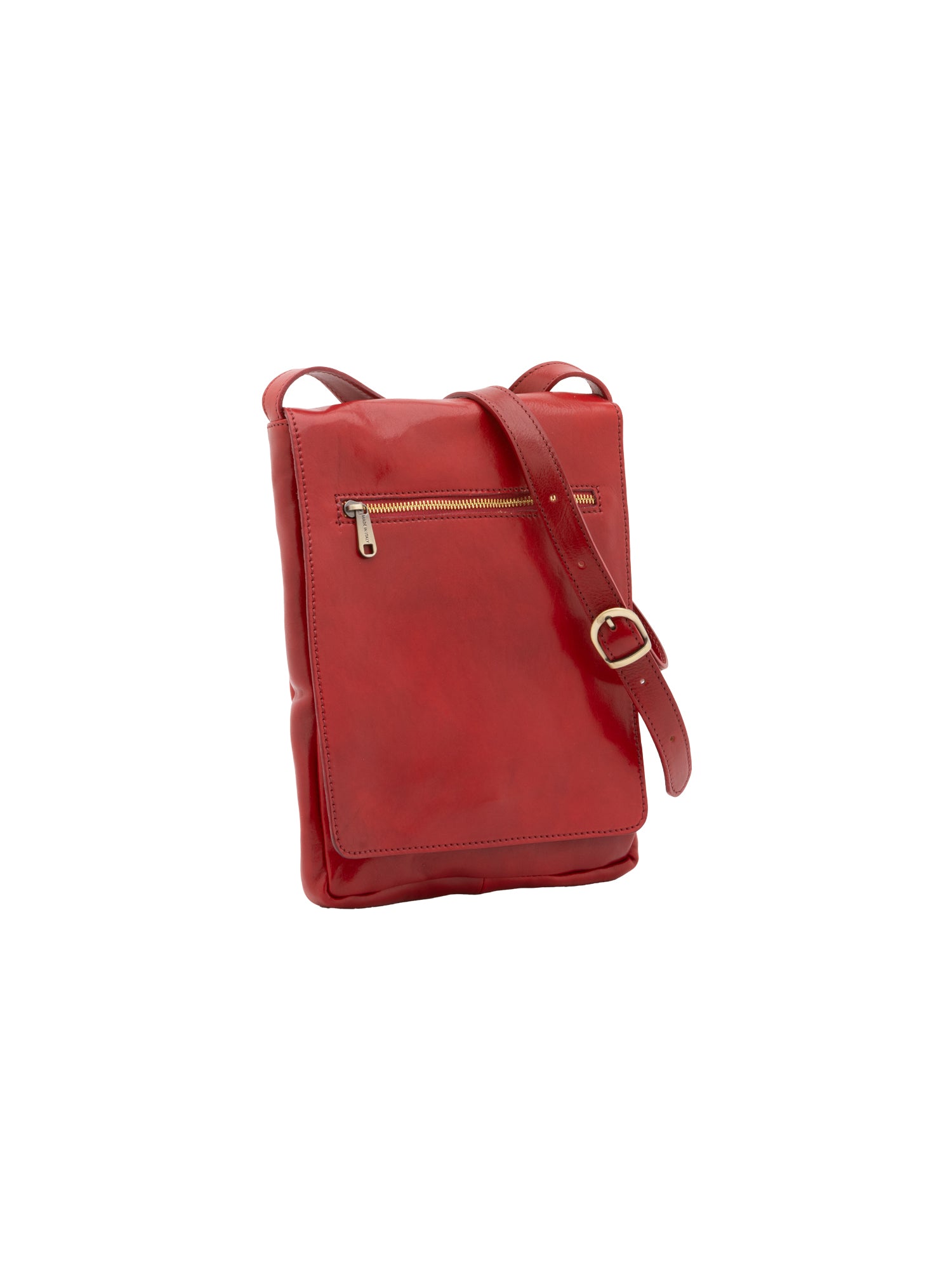 Crossbody bag I Fratelli Men Genuine leather -Nero Rosso