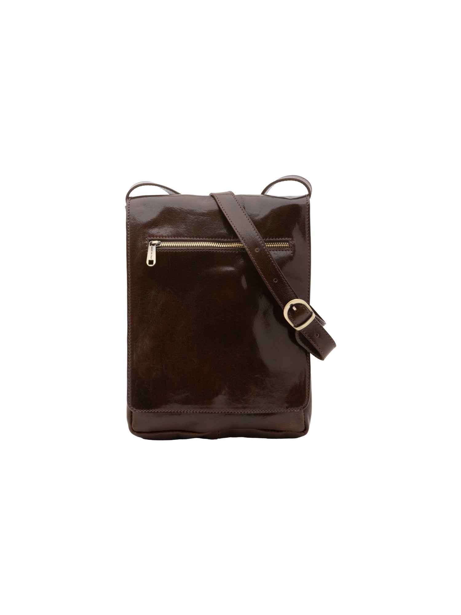 Crossbody bag I Fratelli Men Genuine leather -Nero Testa di moro