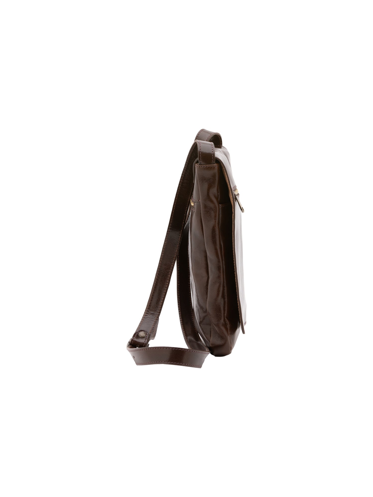 Crossbody bag I Fratelli Men Genuine leather -Nero Testa di moro
