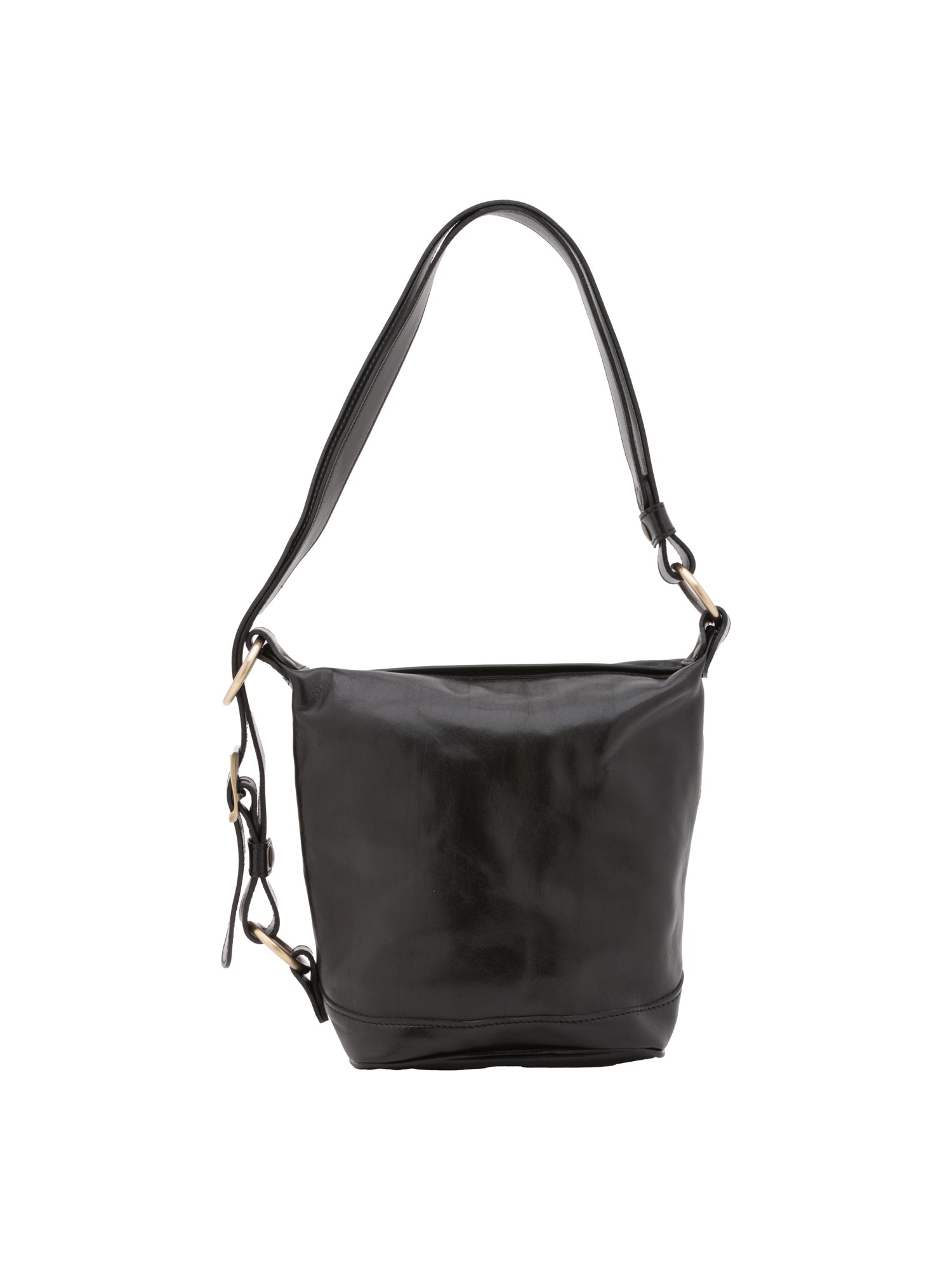 Bucket bag I Fratelli Women Genuine leather -Nero Nero