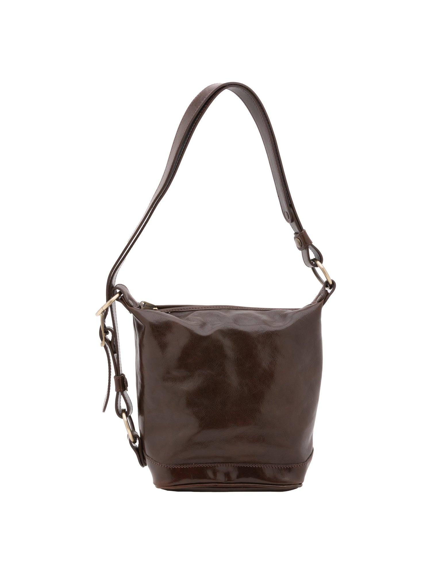 Bucket bag I Fratelli Women Genuine leather -Nero Testa di moro