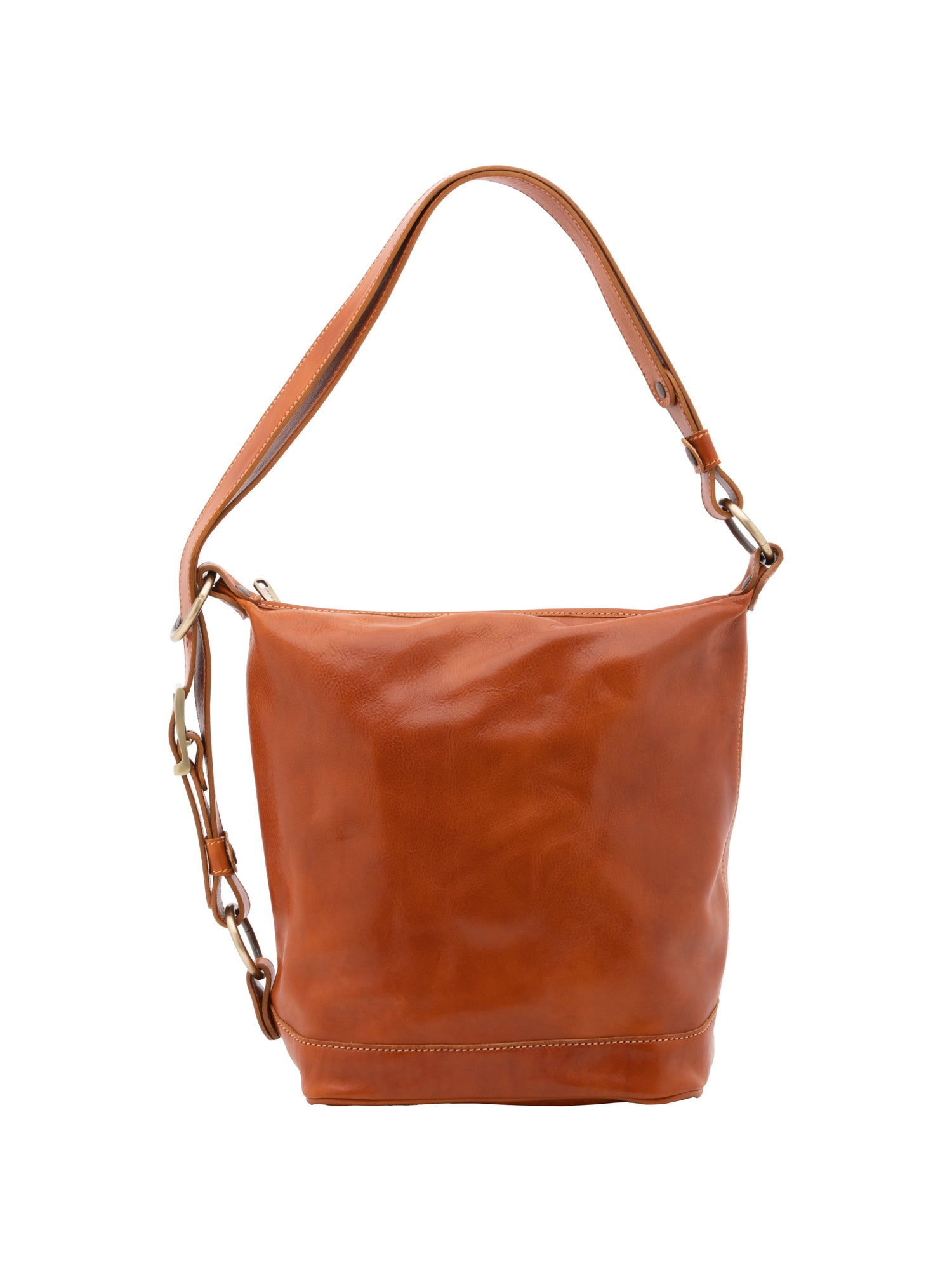 Bucket bag I Fratelli Women Genuine leather -Tmoro Cognac
