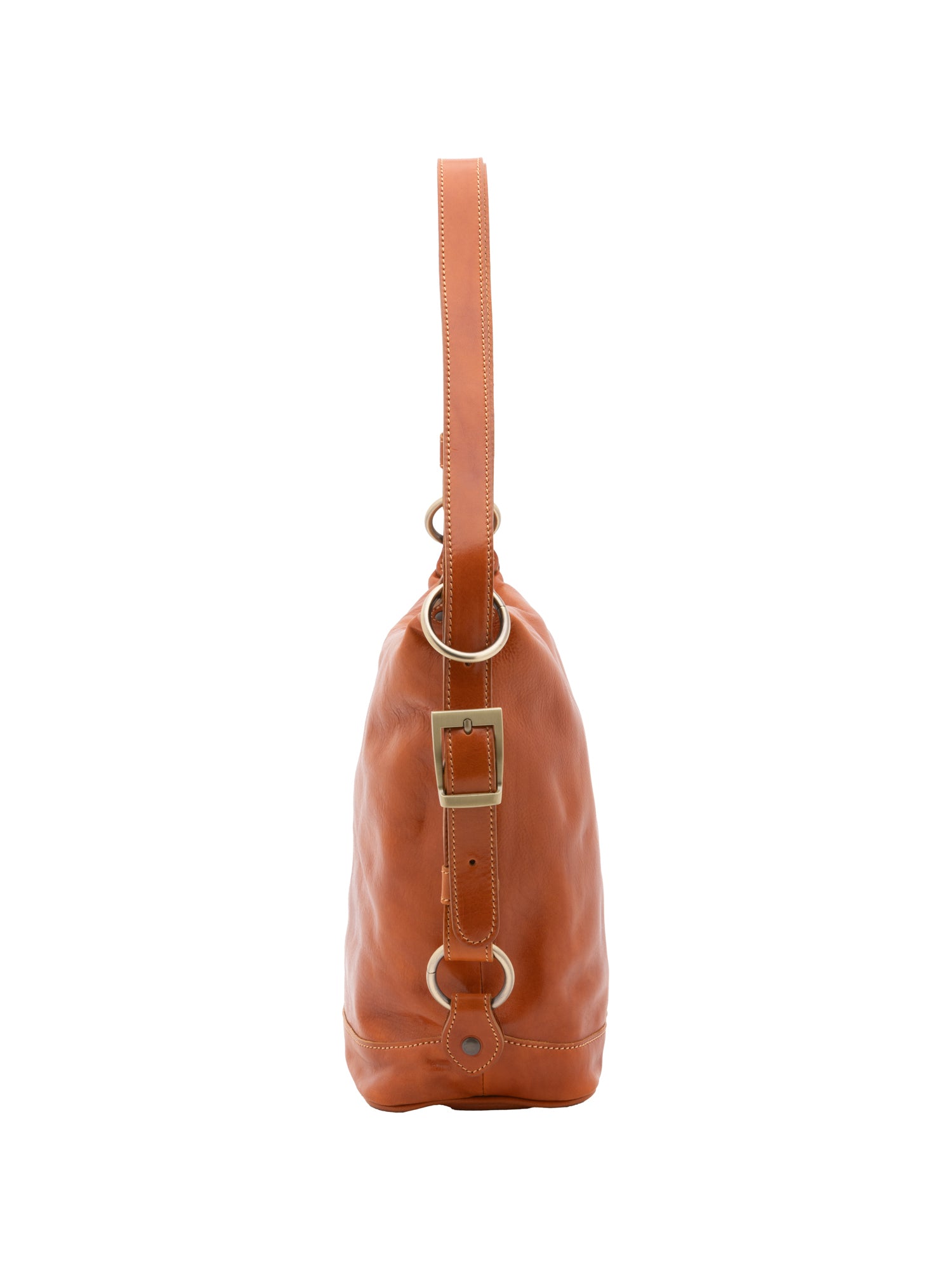 Bucket bag I Fratelli Women Genuine leather -Tmoro Cognac