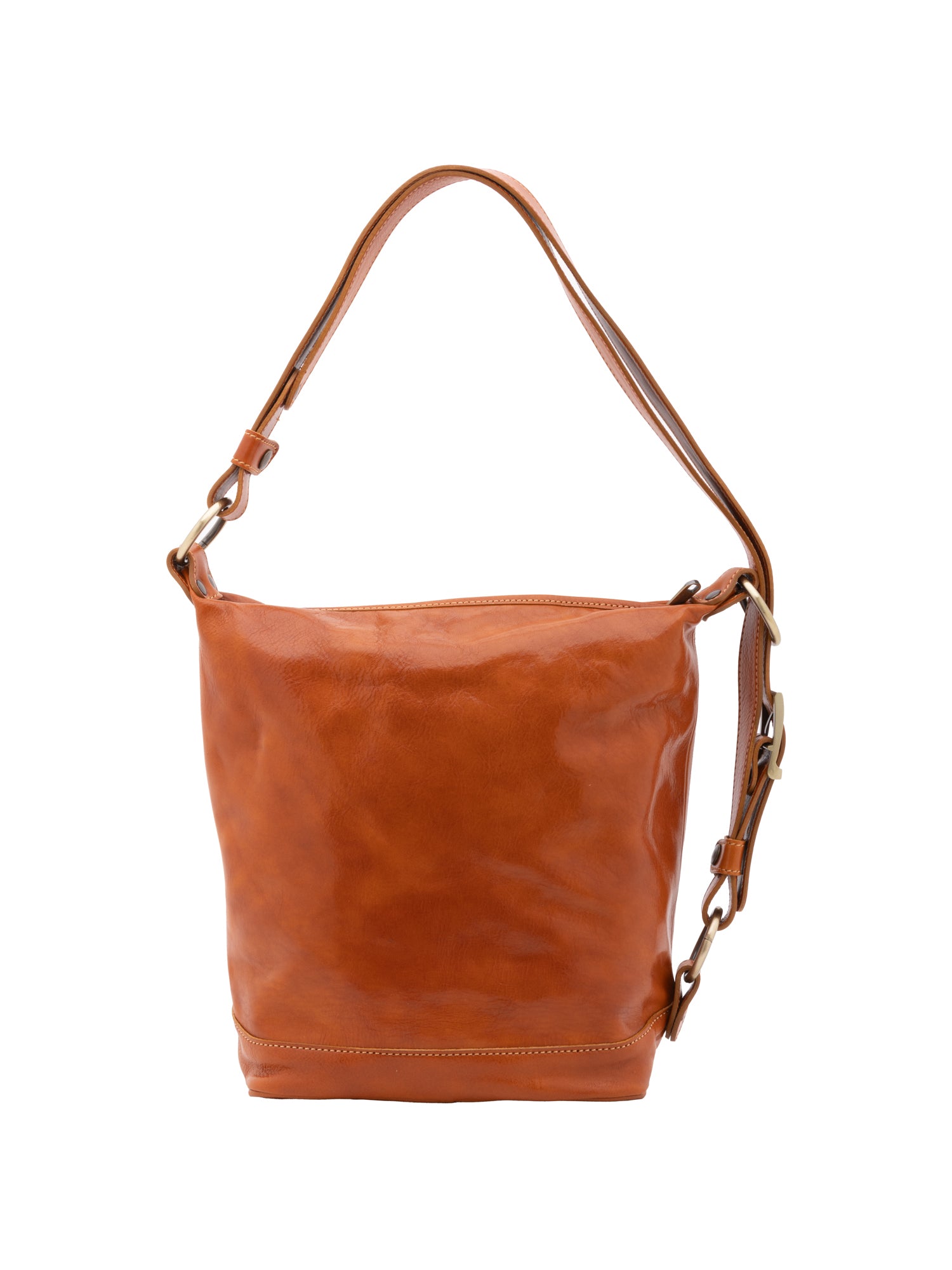Bucket bag I Fratelli Women Genuine leather -Tmoro Cognac