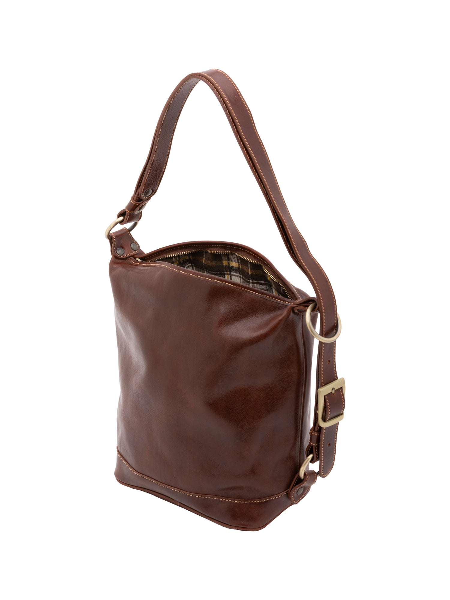 Bucket bag I Fratelli Women Genuine leather -Tmoro Marrone