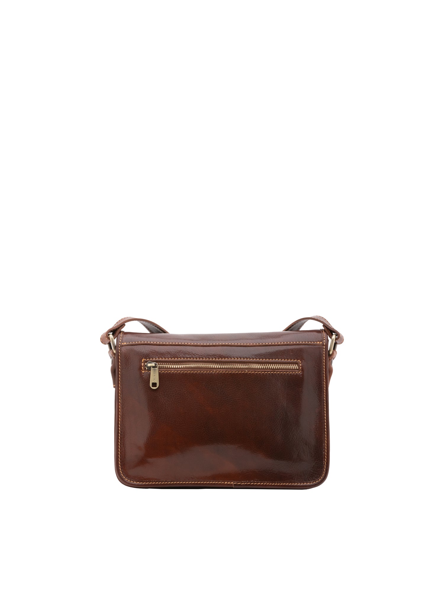Crossbody bag I Fratelli Women Genuine leather -Blu Marrone
