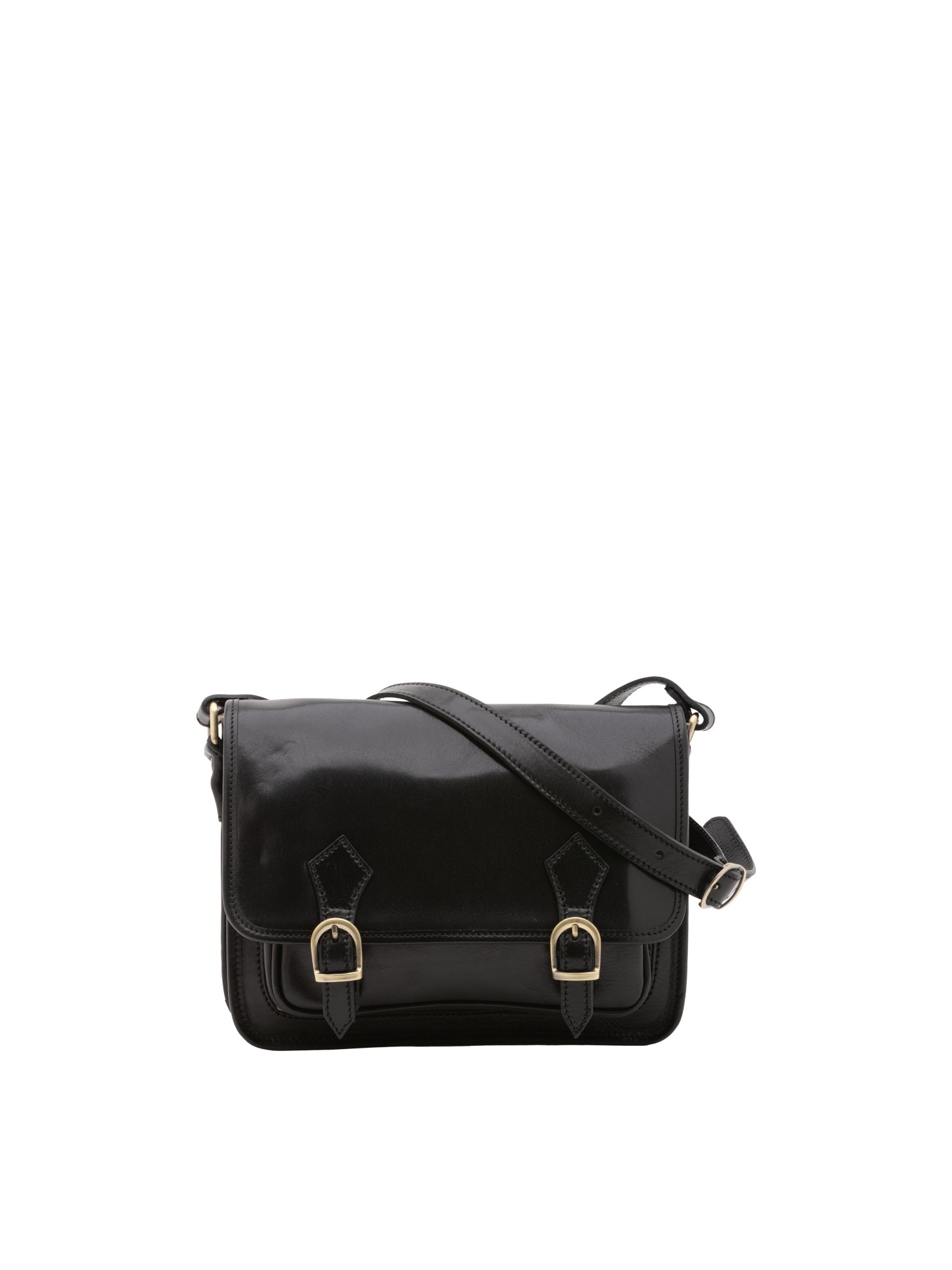 Crossbody bag I Fratelli Women Genuine leather -Blu Nero