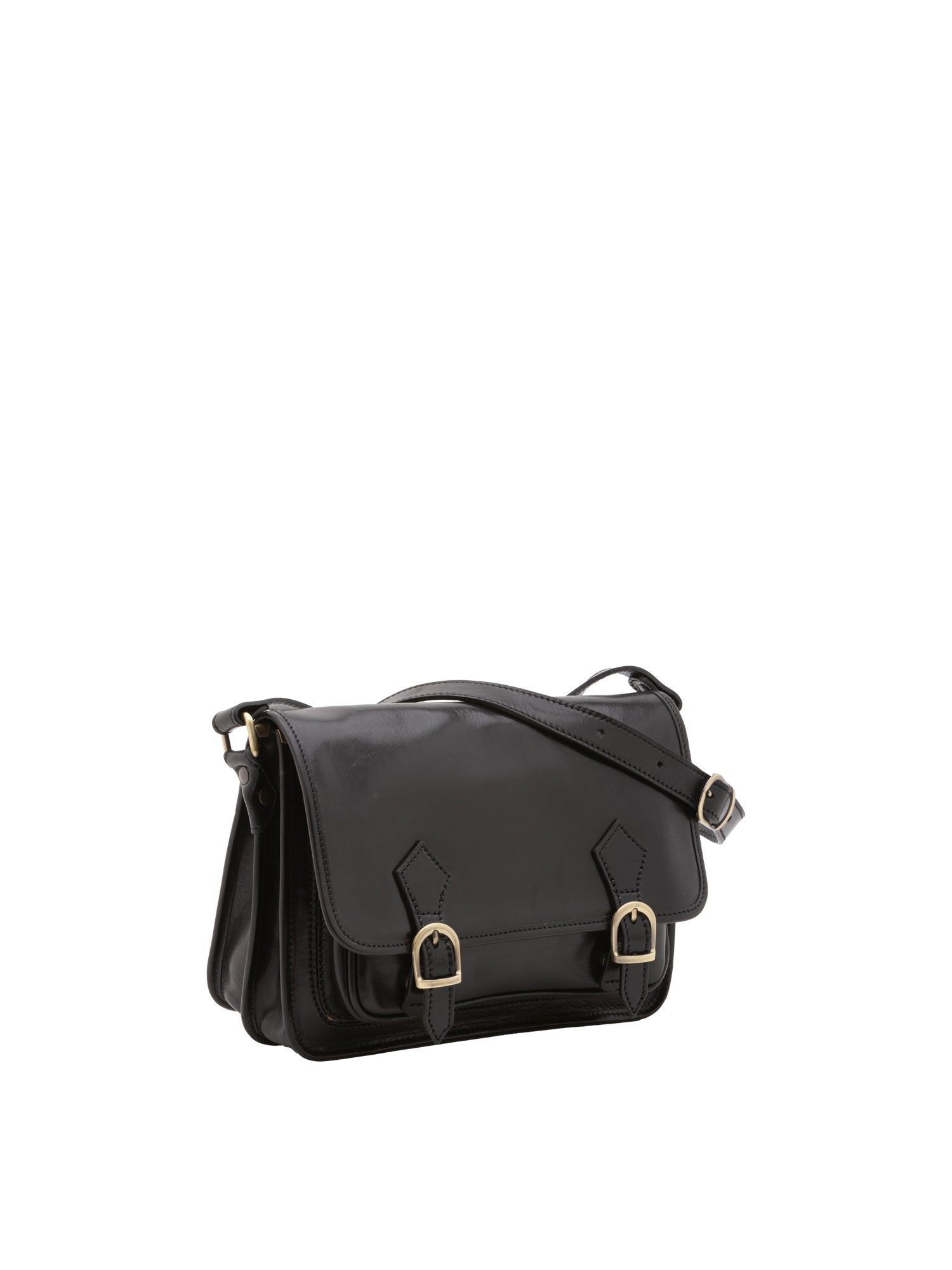 Crossbody bag I Fratelli Women Genuine leather -Blu Nero
