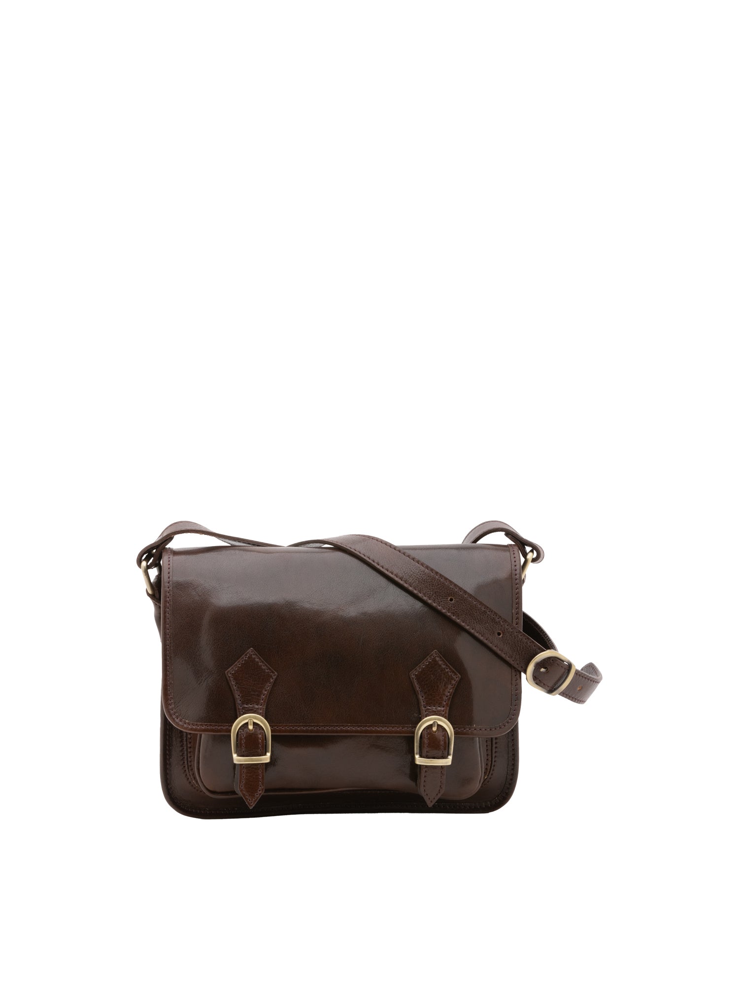 Crossbody bag I Fratelli Women Genuine leather -Blu Testa di moro