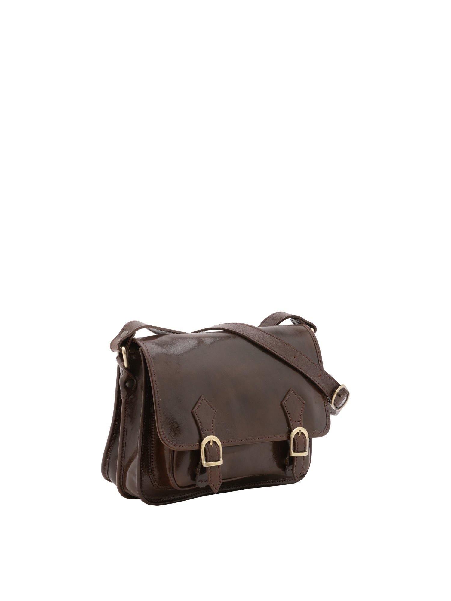 Crossbody bag I Fratelli Women Genuine leather -Blu Testa di moro