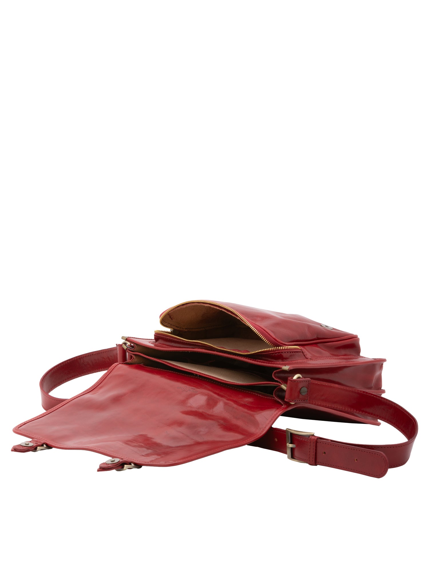 Crossbody bag I Fratelli Women Genuine leather -Tmoro Rosso