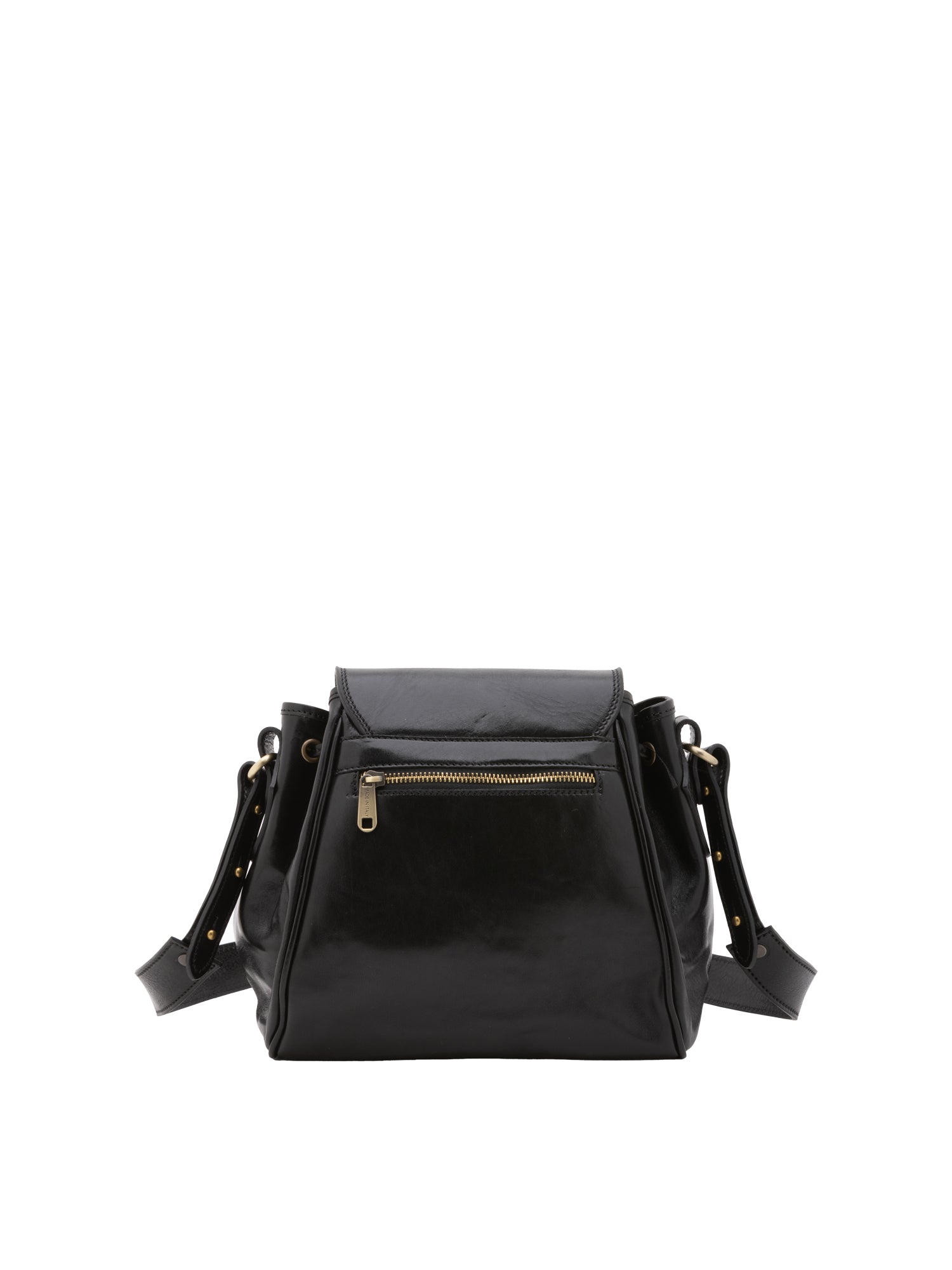 Bucket bag I Fratelli Women Genuine leather -Senape Nero