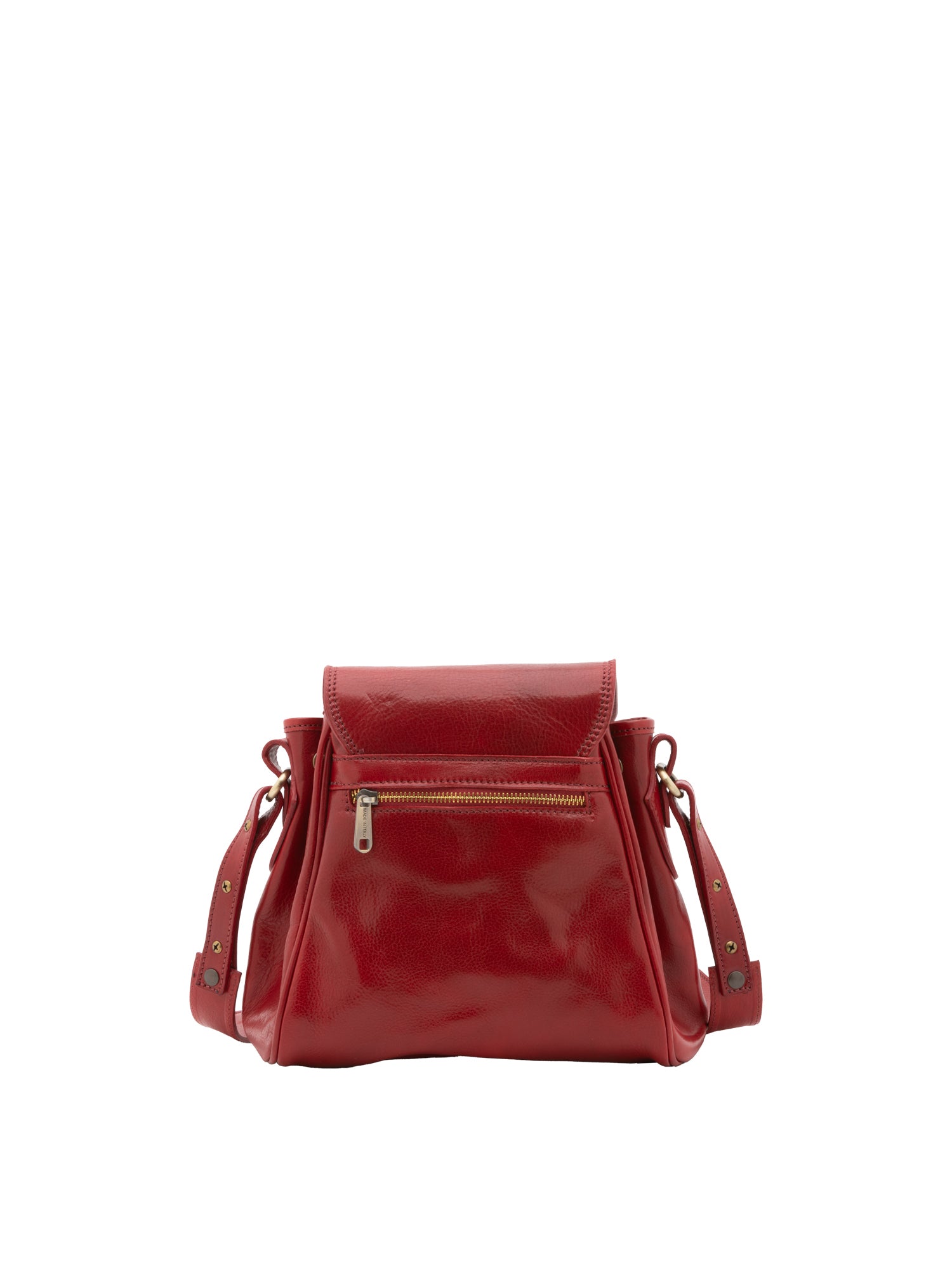 Bucket bag I Fratelli Women Genuine leather -Senape Rosso