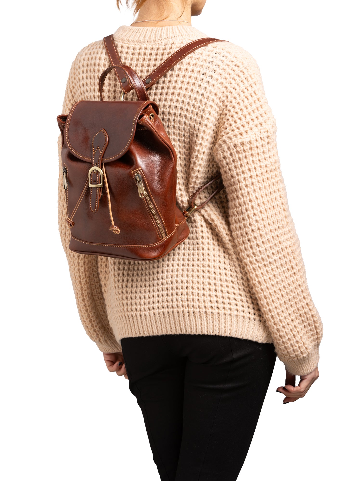 Shoulder Bag I Fratelli Women Genuine leather -Verde Marrone