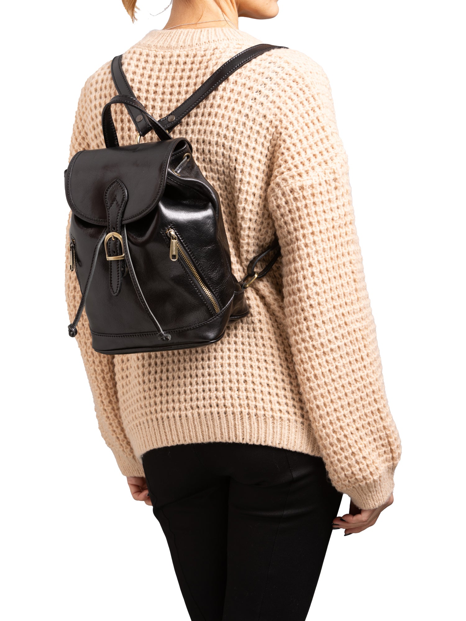 Shoulder Bag I Fratelli Women Genuine leather -Verde Nero