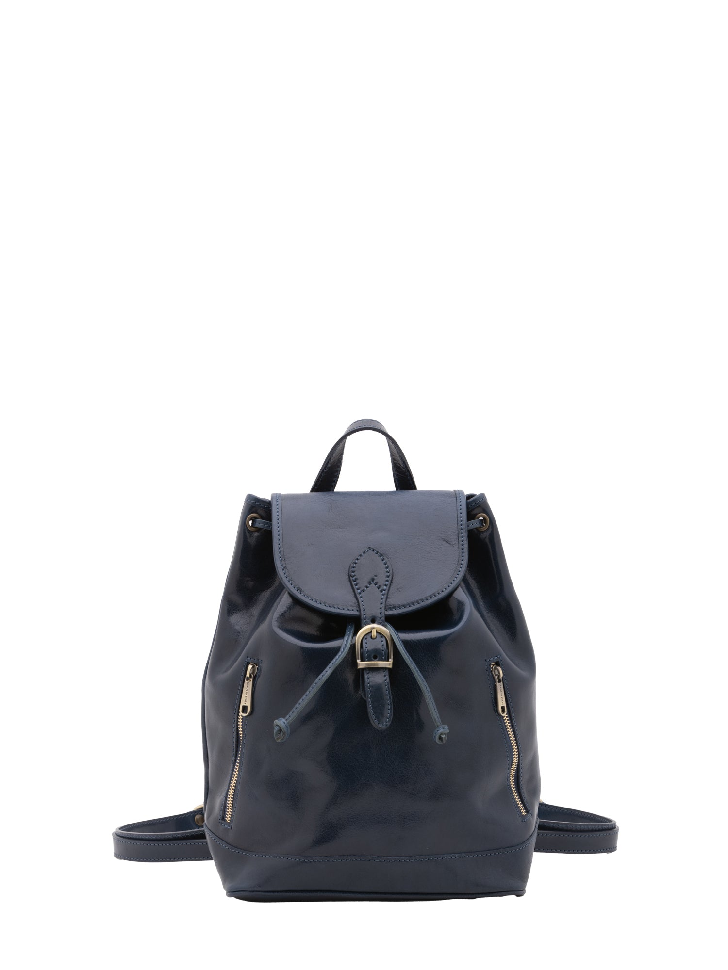Shoulder Bag I Fratelli Women Genuine leather -Nero Blu