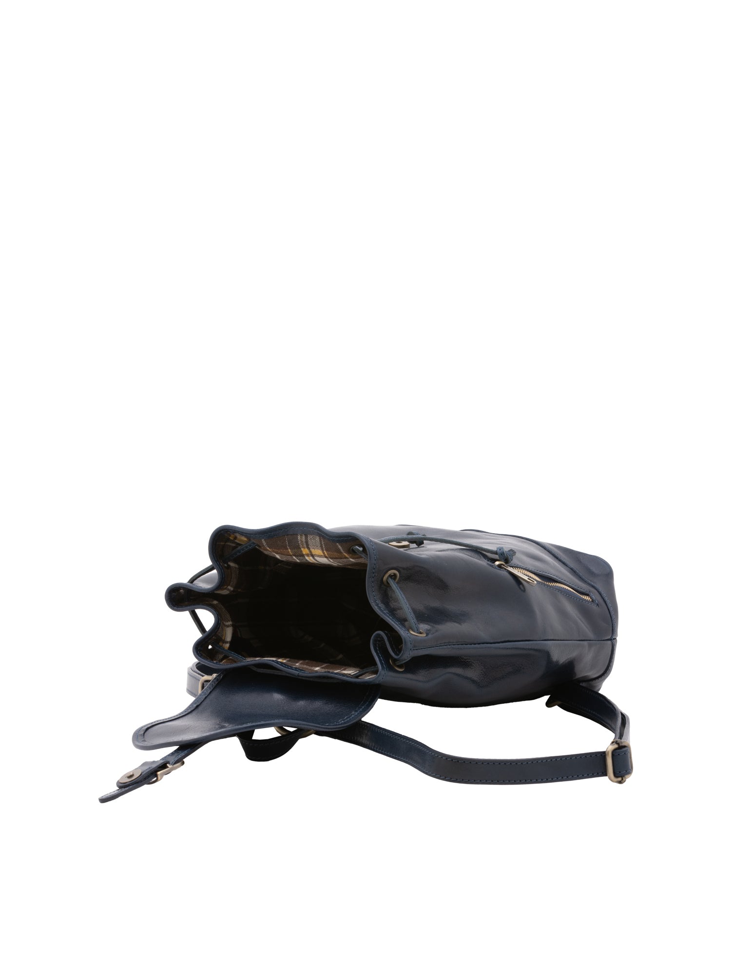 Shoulder Bag I Fratelli Women Genuine leather -Nero Blu