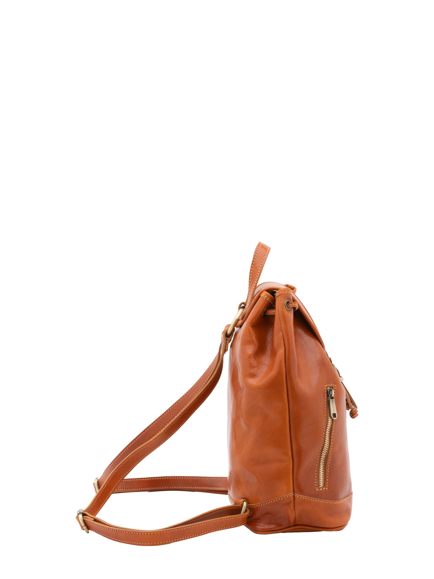 Shoulder Bag I Fratelli Women Genuine leather -Nero Cognac