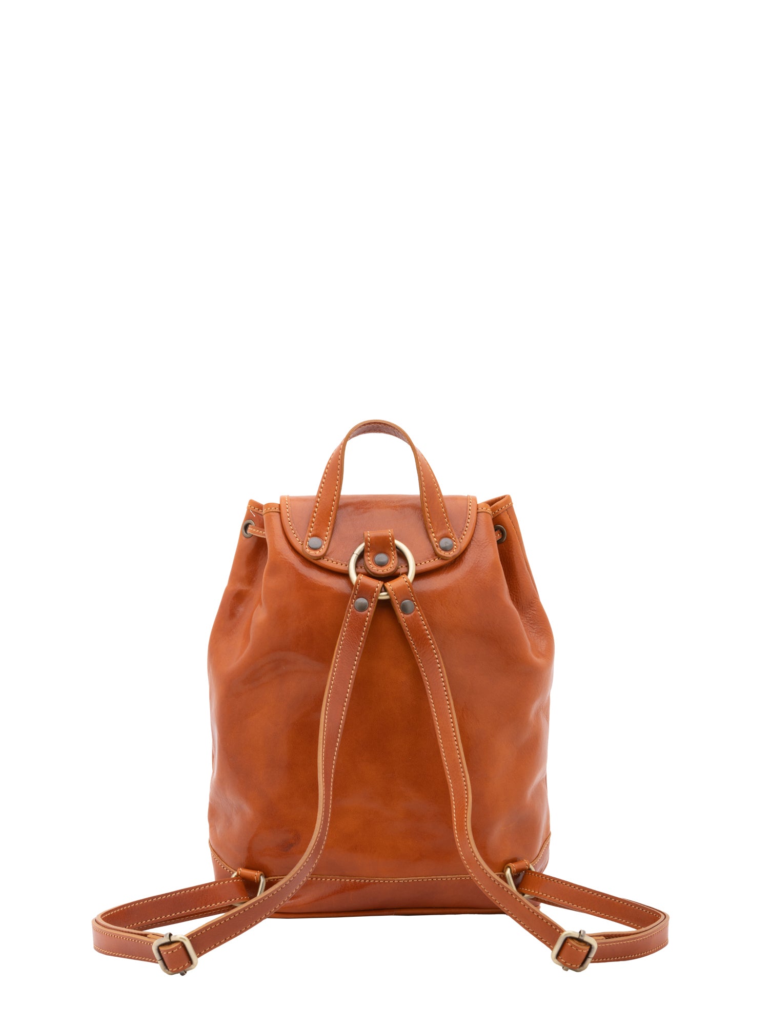 Shoulder Bag I Fratelli Women Genuine leather -Nero Cognac