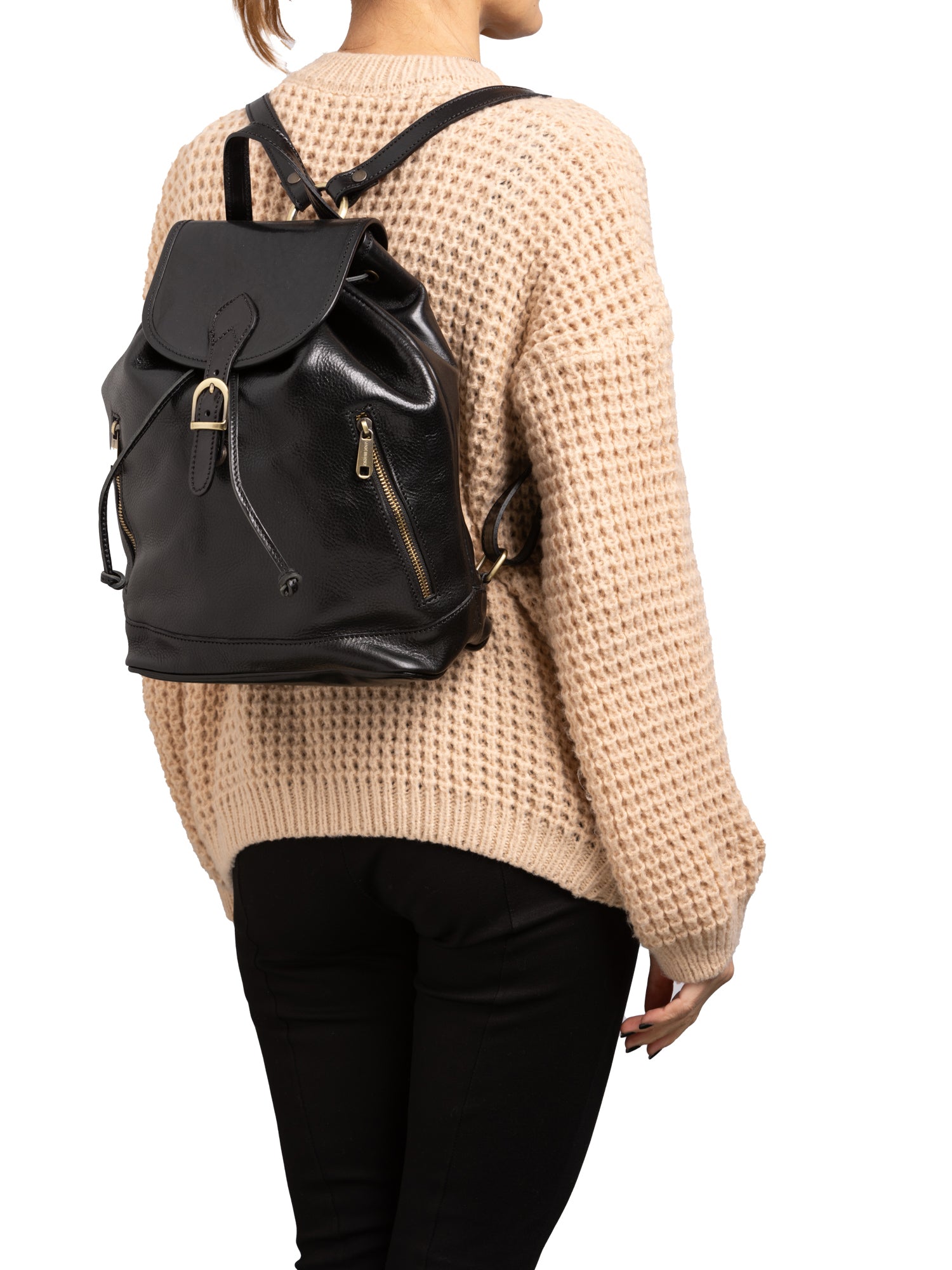 Shoulder Bag I Fratelli Women Genuine leather -Nero Nero