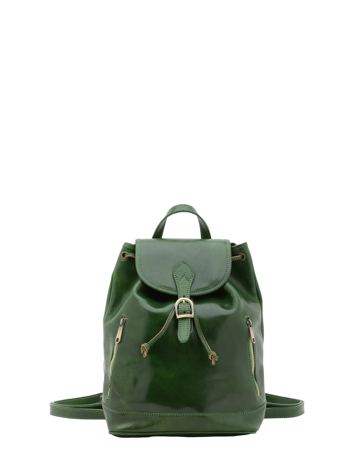 Shoulder Bag I Fratelli Women Genuine leather -Nero Verde