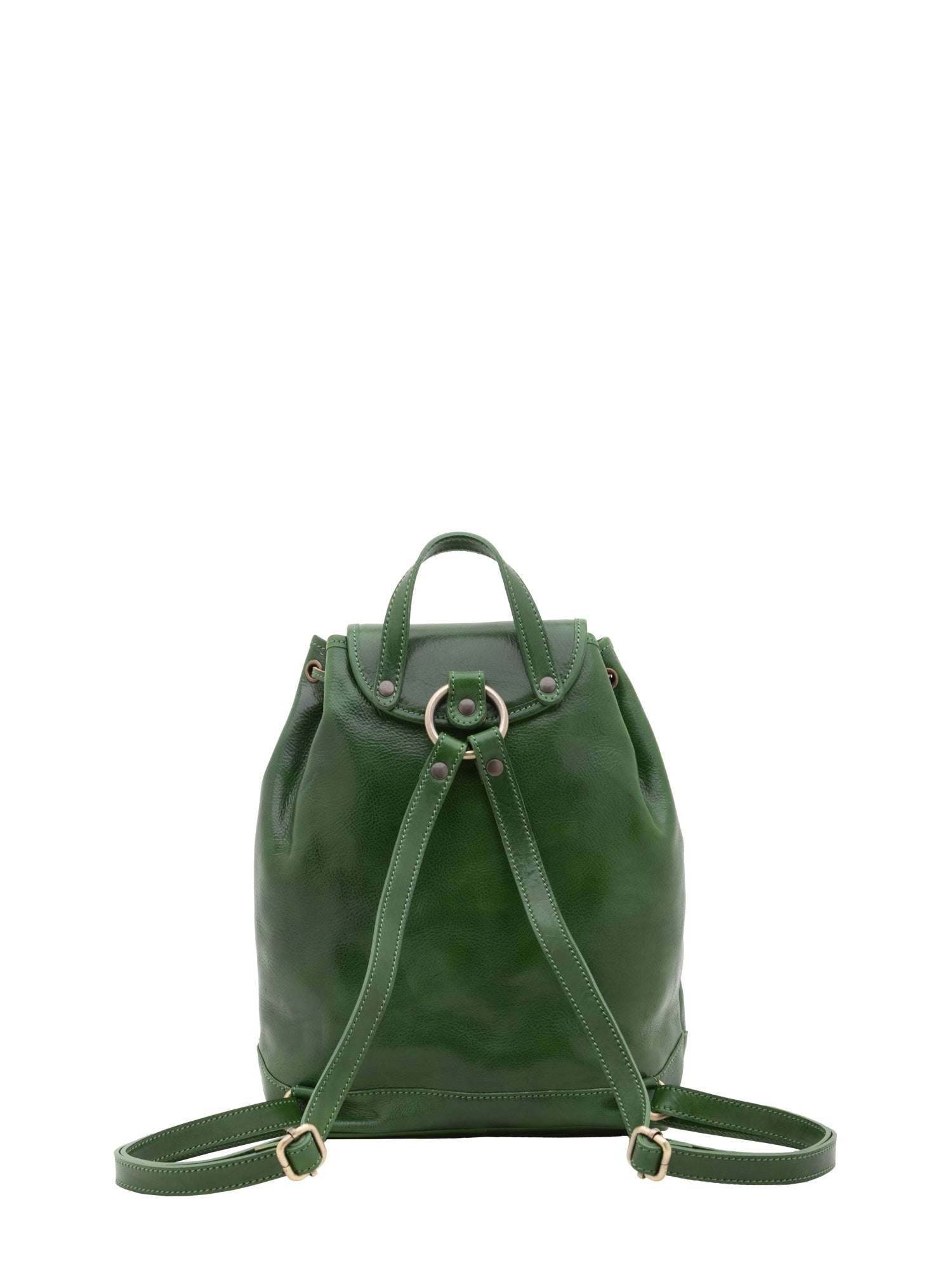 Shoulder Bag I Fratelli Women Genuine leather -Nero Verde