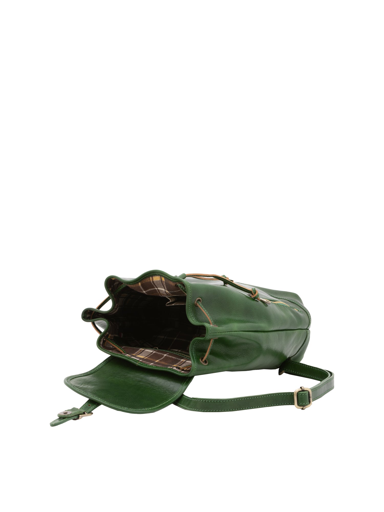 Shoulder Bag I Fratelli Women Genuine leather -Nero Verde