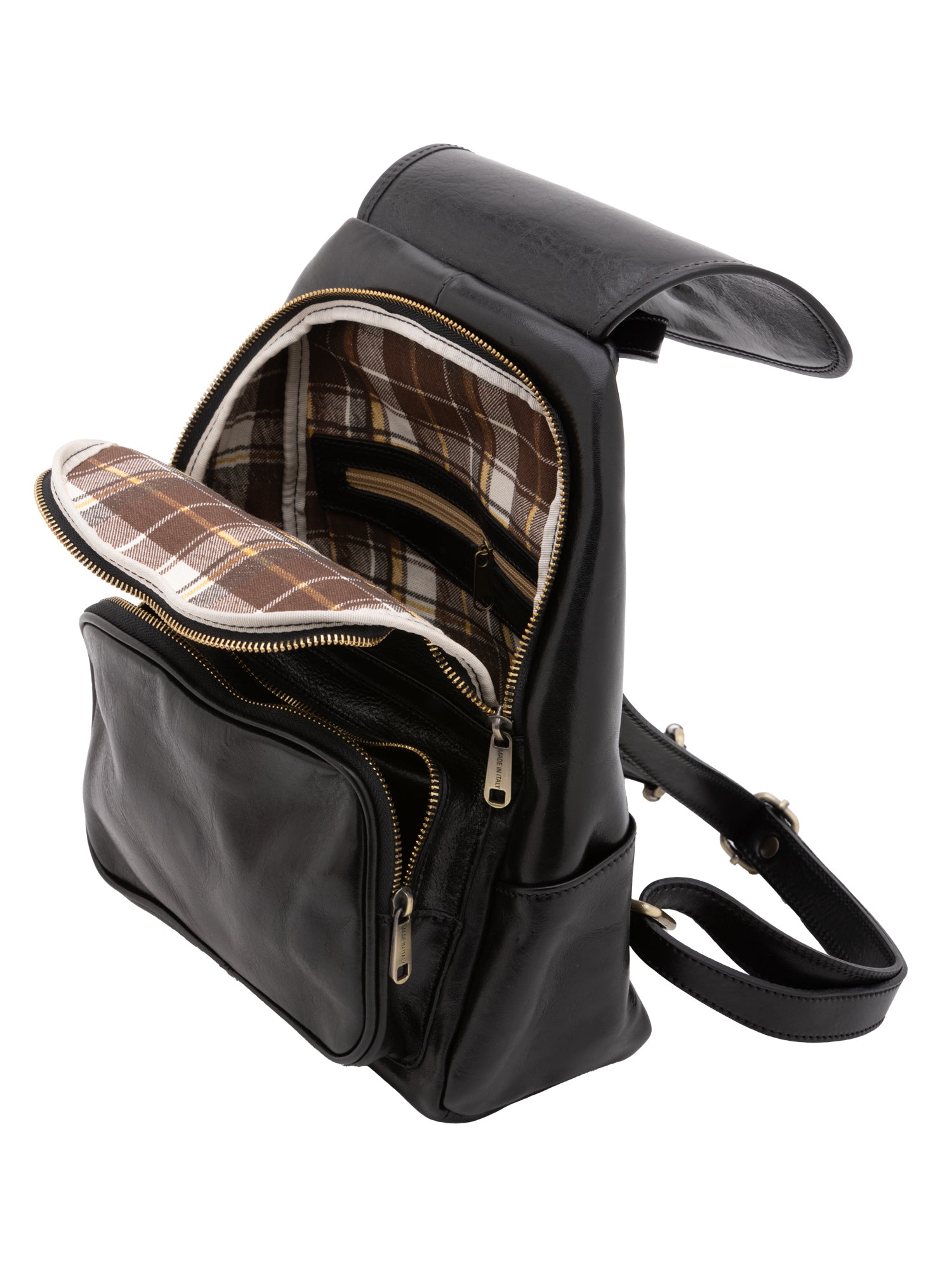 Shoulder Bag I Fratelli Women Genuine leather -Verde Nero