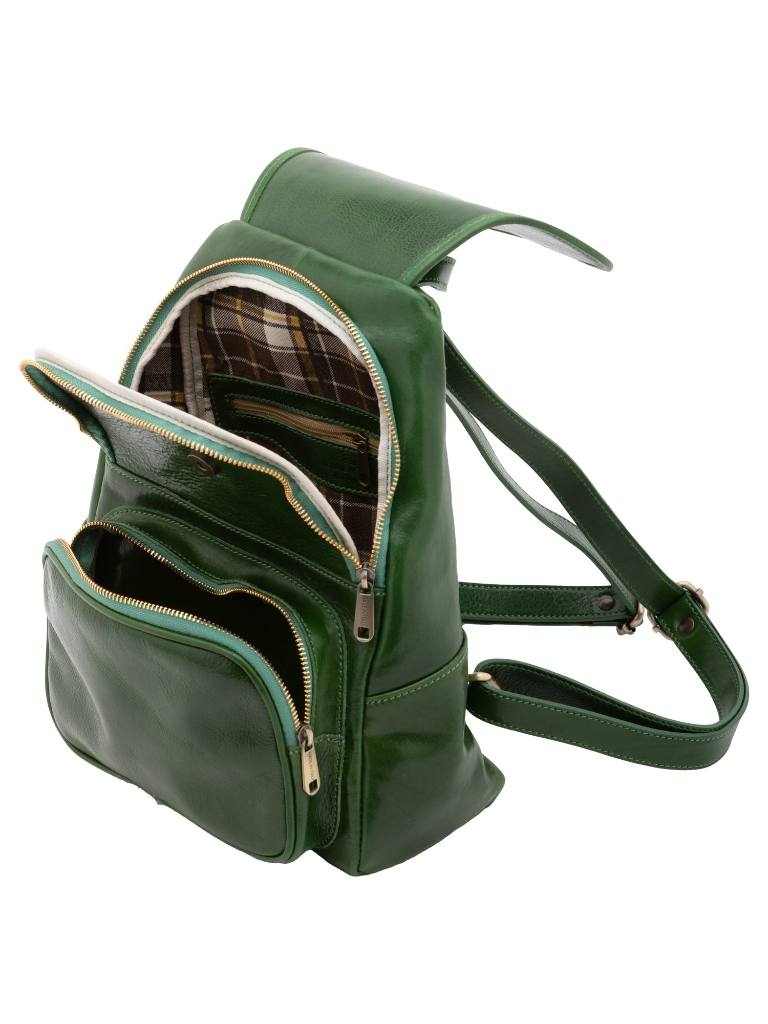 Shoulder Bag I Fratelli Women Genuine leather -Verde Verde