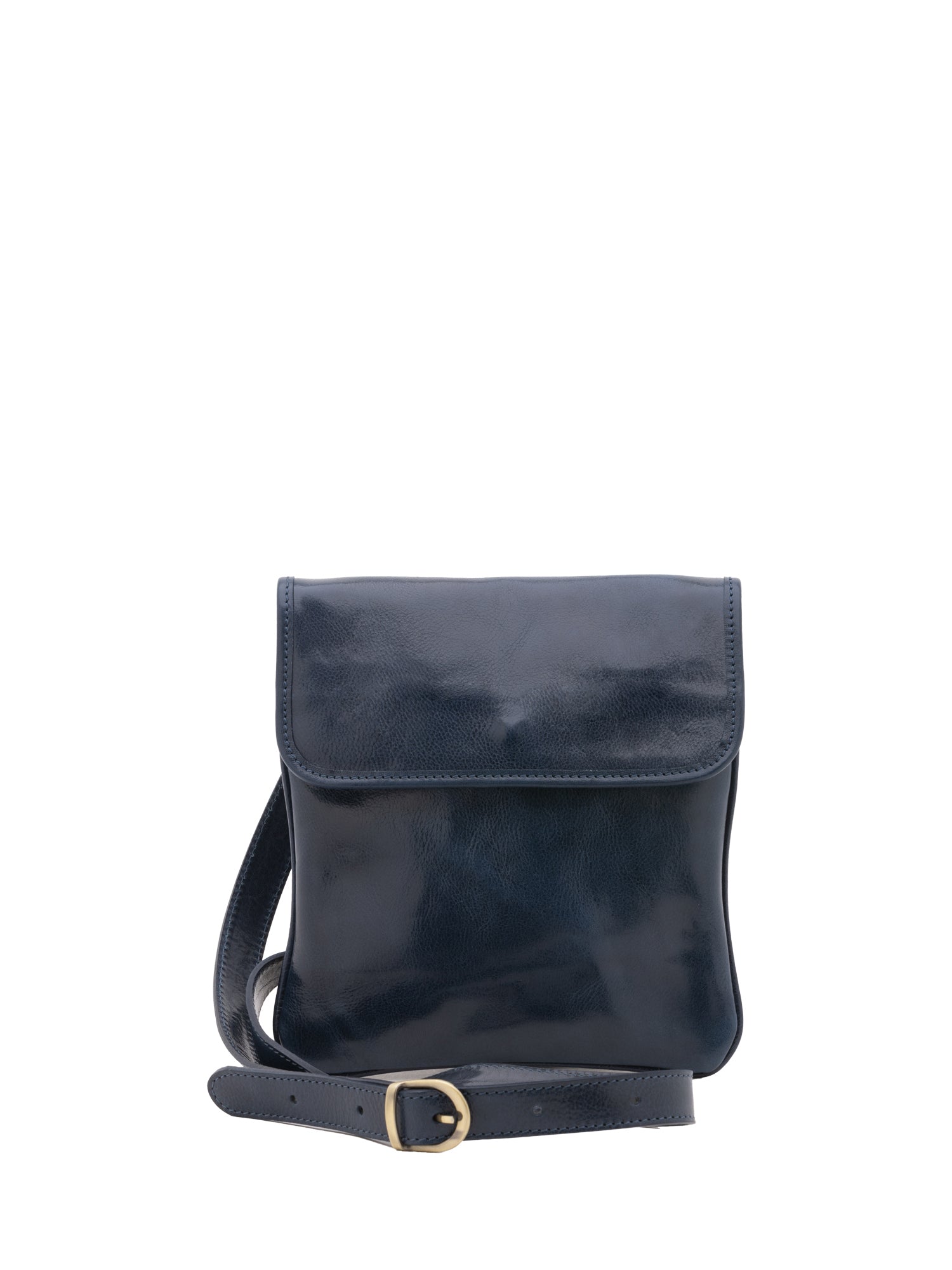 Crossbody bag I Fratelli Men Genuine leather -Nero Blu