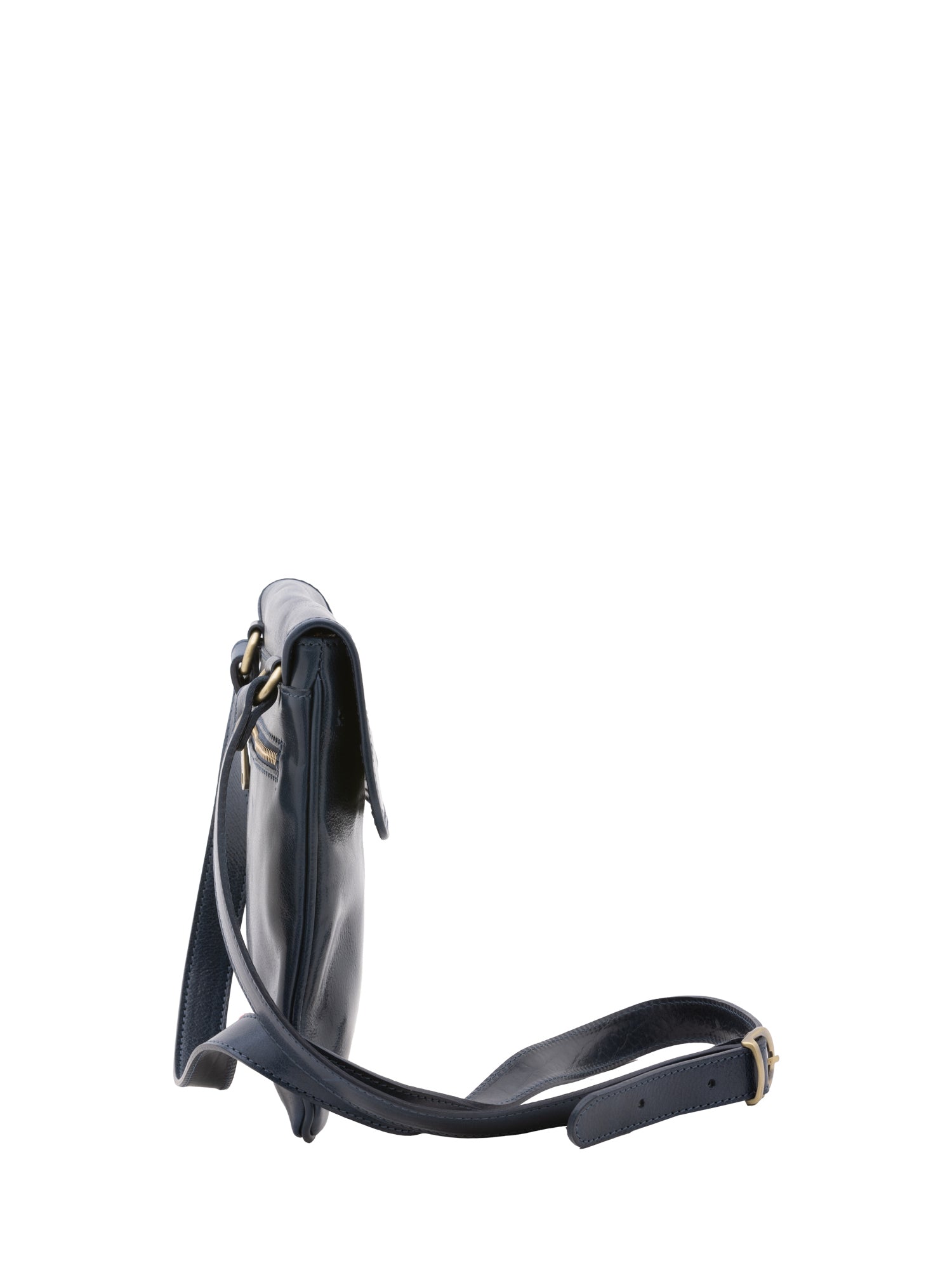 Crossbody bag I Fratelli Men Genuine leather -Nero Blu