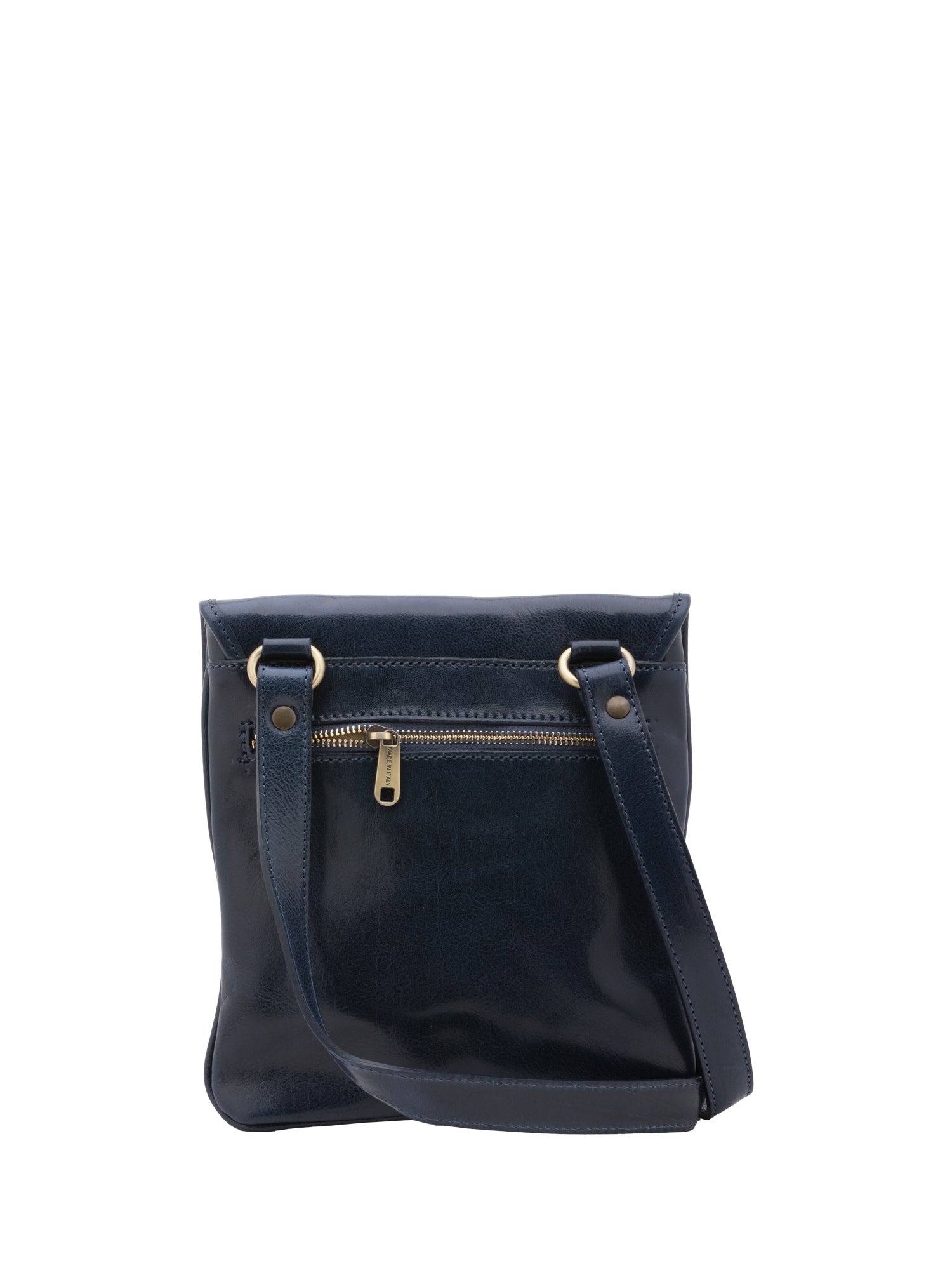 Crossbody bag I Fratelli Men Genuine leather -Nero Blu