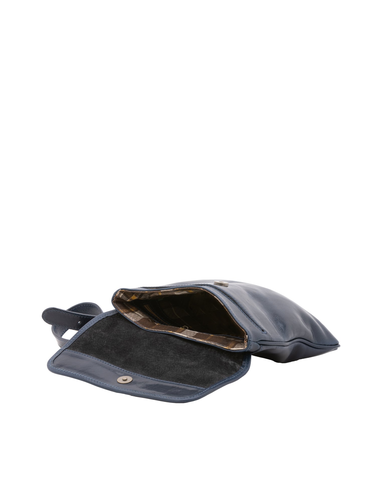 Crossbody bag I Fratelli Men Genuine leather -Nero Blu