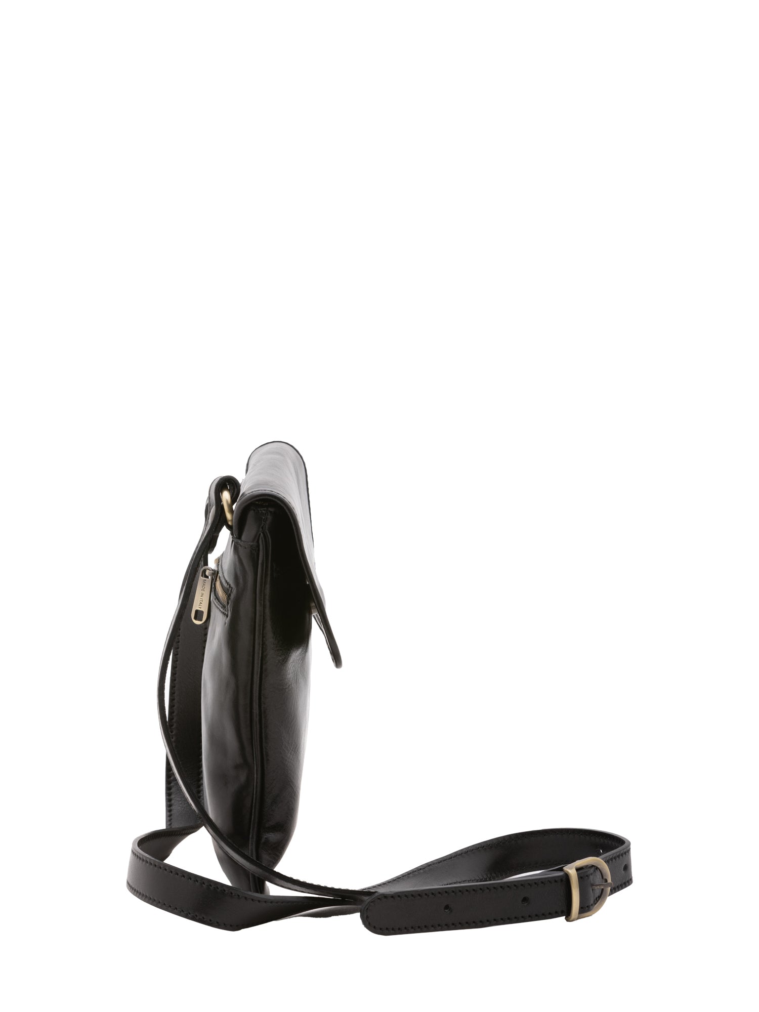Crossbody bag I Fratelli Men Genuine leather -Nero Nero