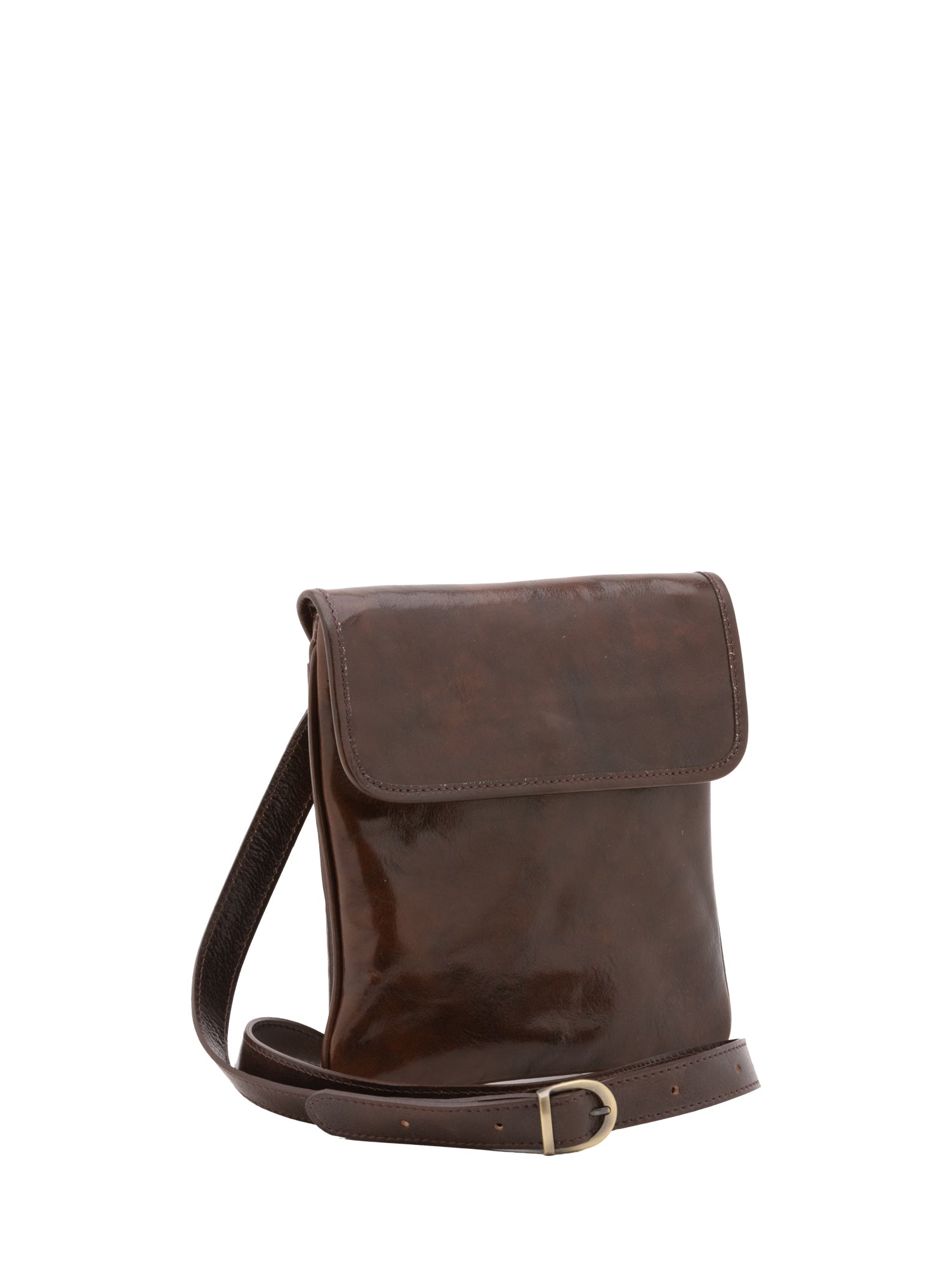 Crossbody bag I Fratelli Men Genuine leather -Nero Testa di moro