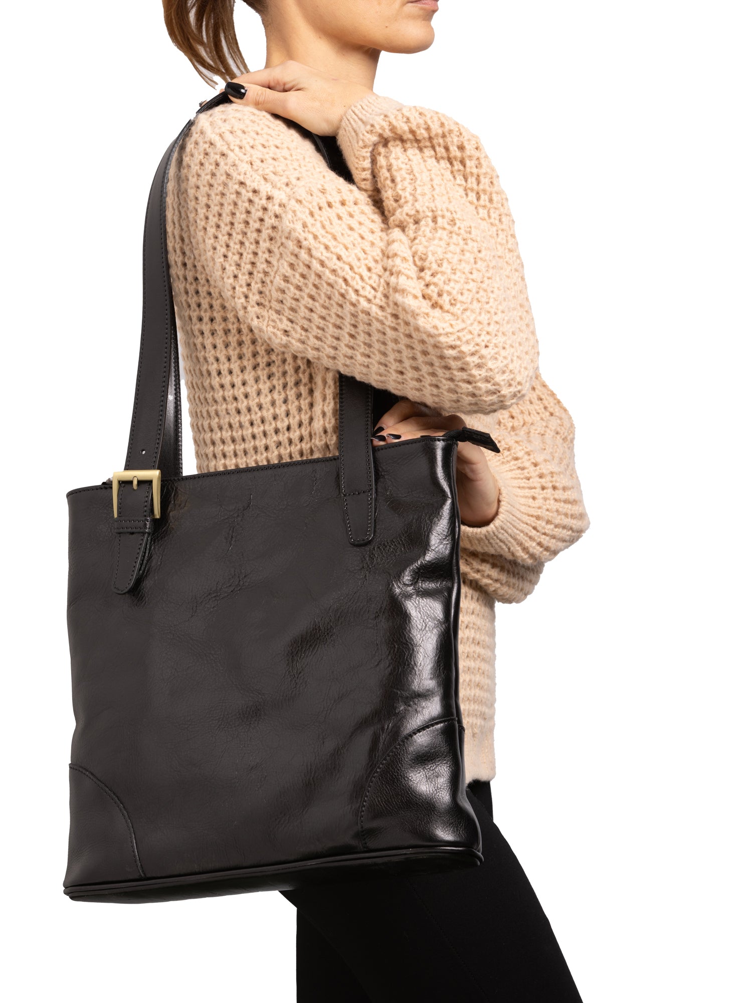 Shoulder Bag I Fratelli Women Genuine leather -Blu Nero