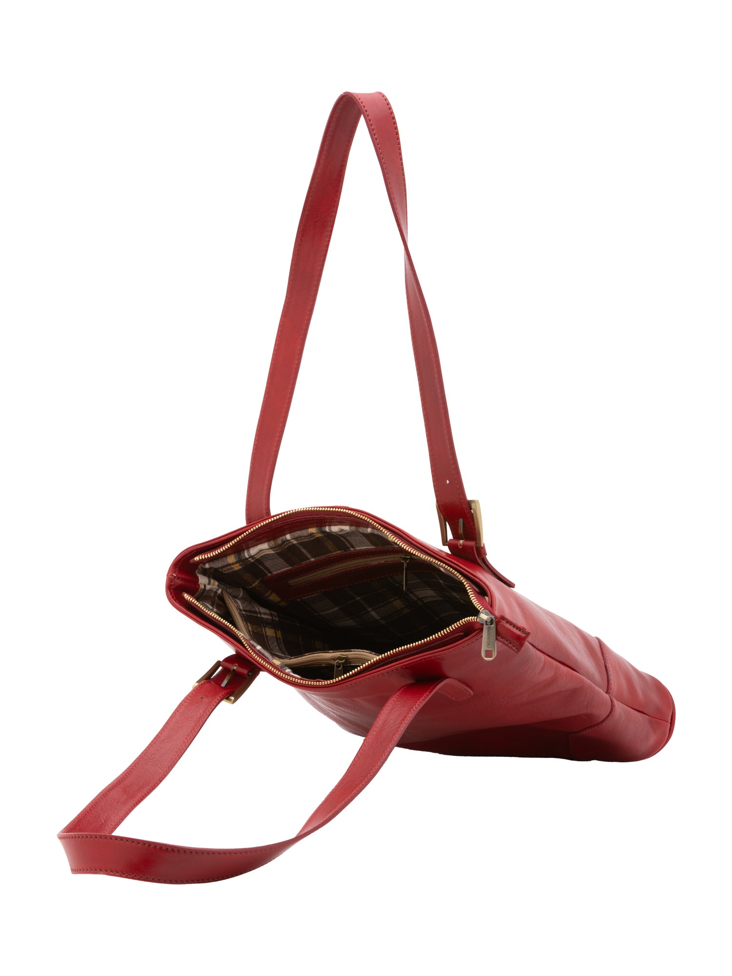 Shoulder Bag I Fratelli Women Genuine leather -Blu Rosso