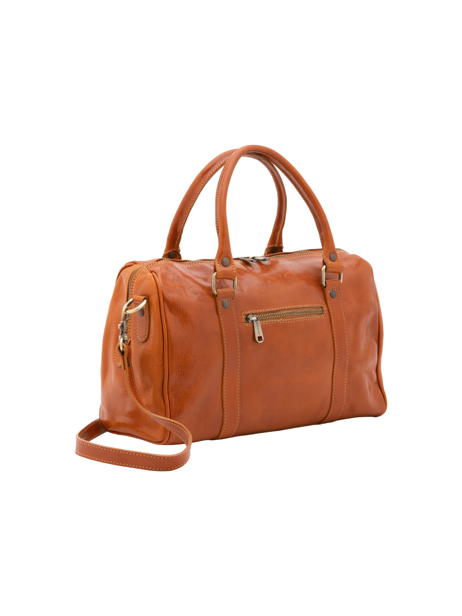 Bowler bag I Fratelli Women Genuine leather -Tmoro Cognac