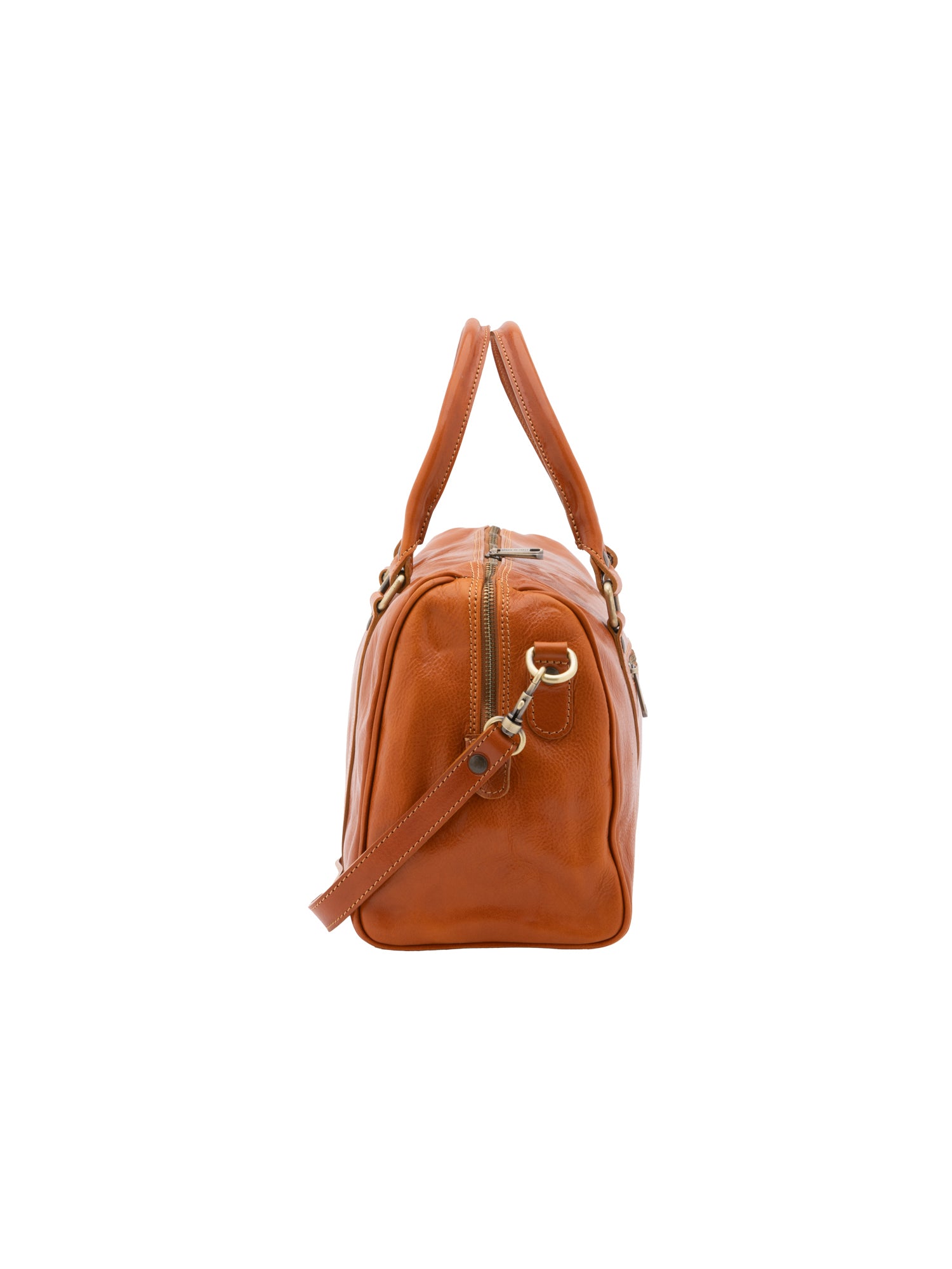 Bowler bag I Fratelli Women Genuine leather -Tmoro Cognac