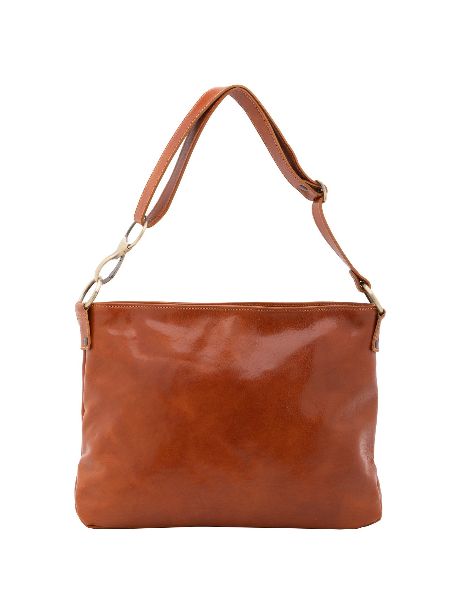 Shoulder Bag I Fratelli Women Genuine leather -Cognac Cognac