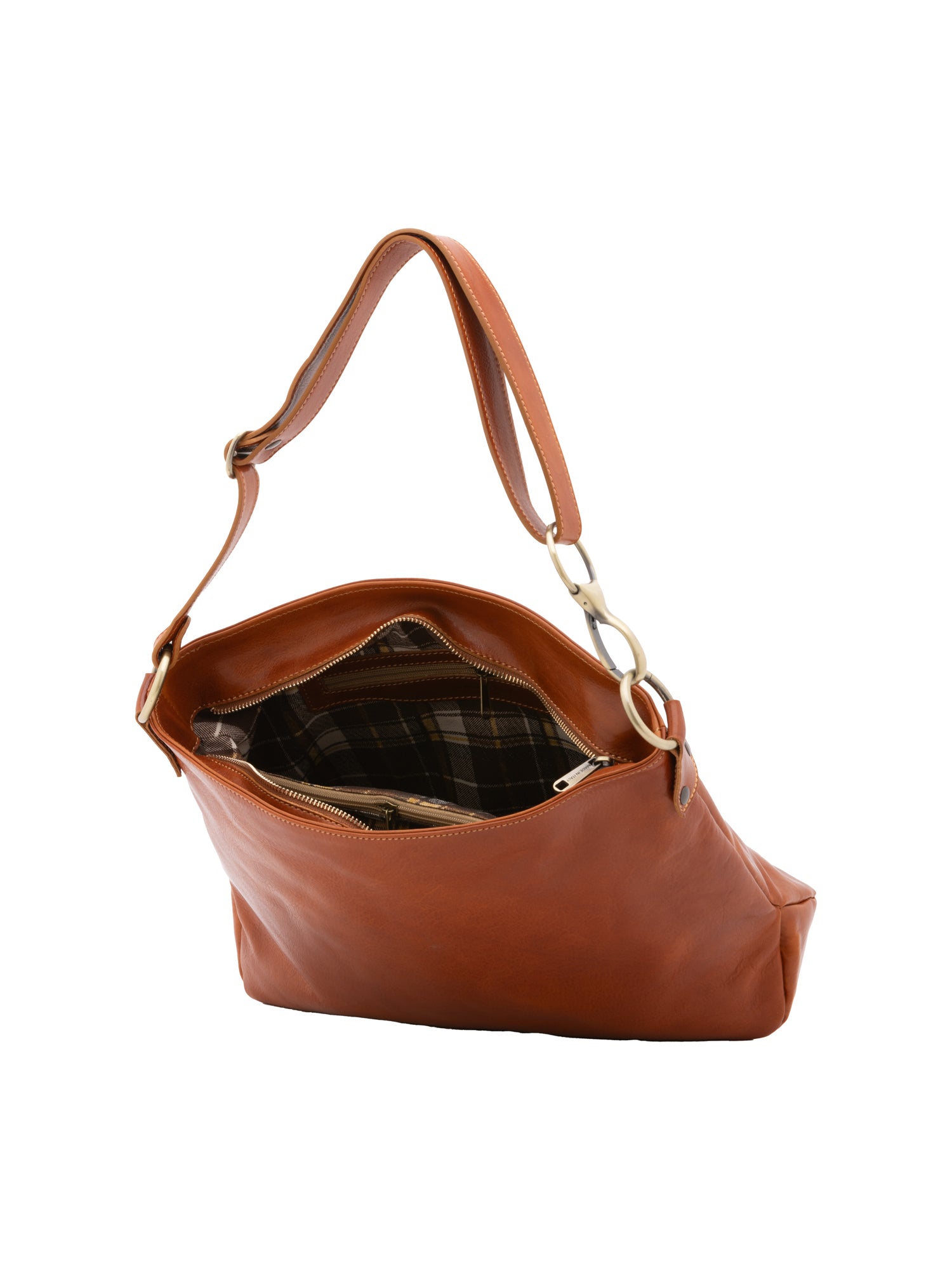 Shoulder Bag I Fratelli Women Genuine leather -Cognac Cognac